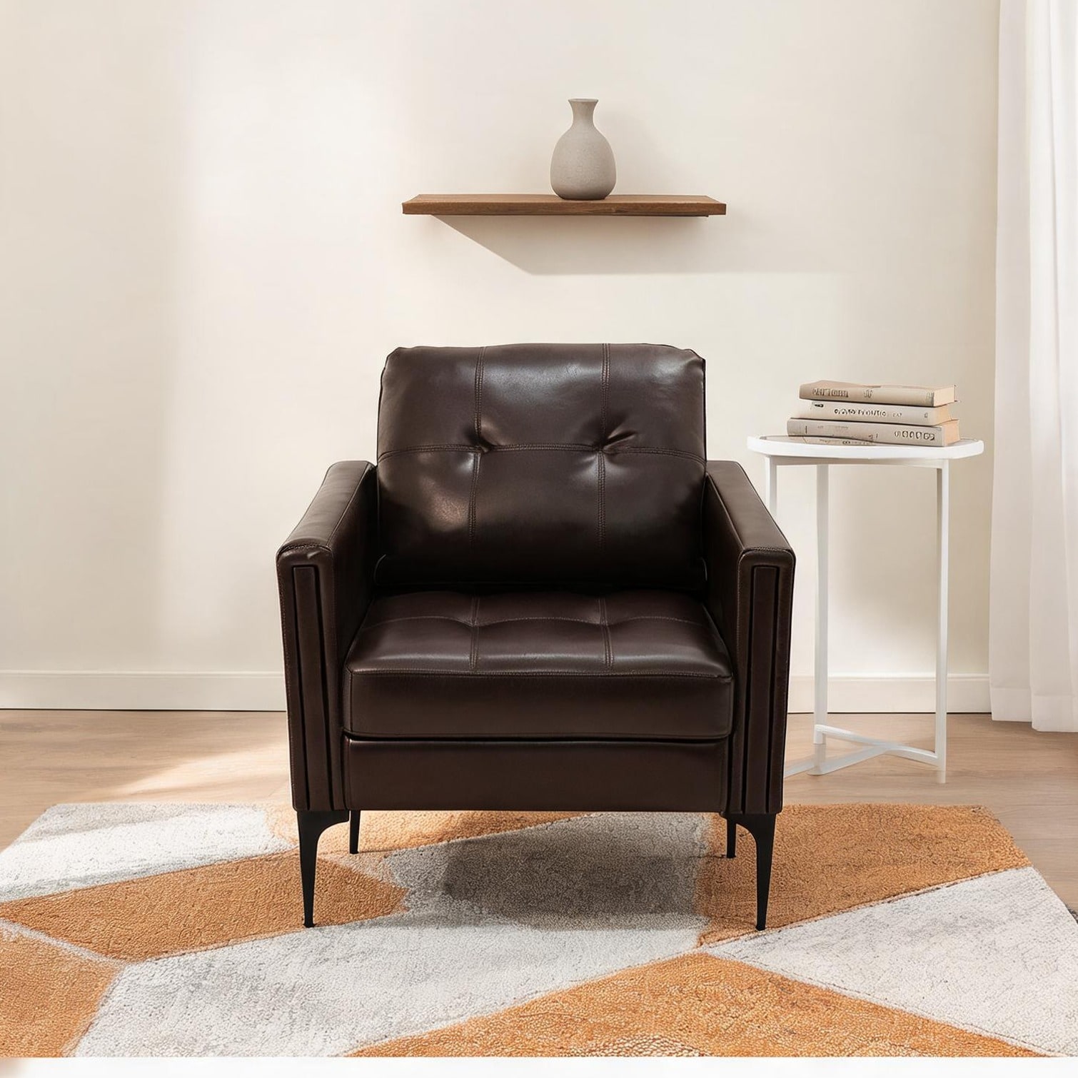 chillscreamni - Brown Polypropylene and Wood Chairs and Accent Seating 33 x 28.7 x 26.8 in featur...