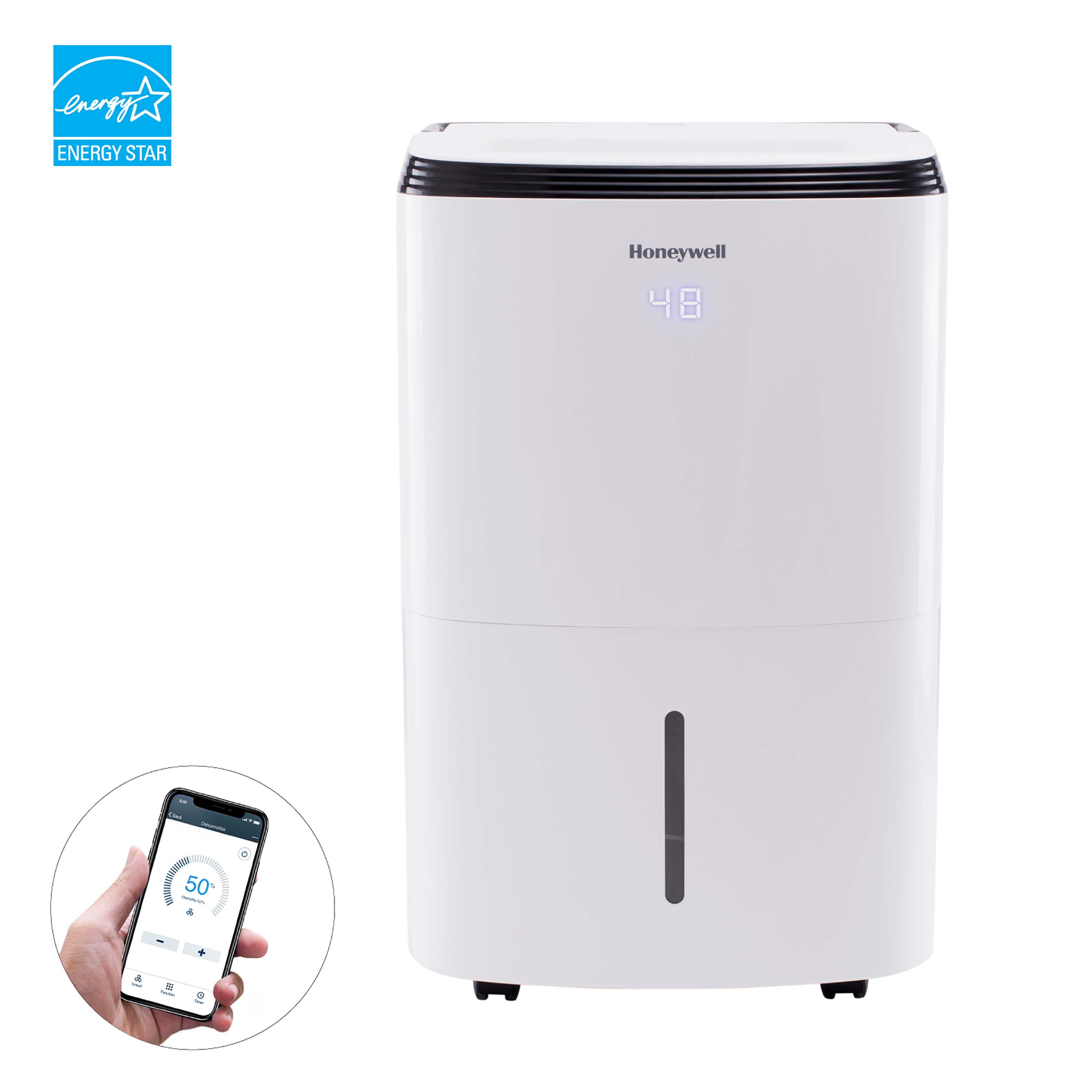  RCA 20-Pint Portable Dehumidifier with Auto-Shutoff & Timer,  Home Dehumidifier and Moisture Absorber For Basement, Garage, Living Room  in White : Home & Kitchen