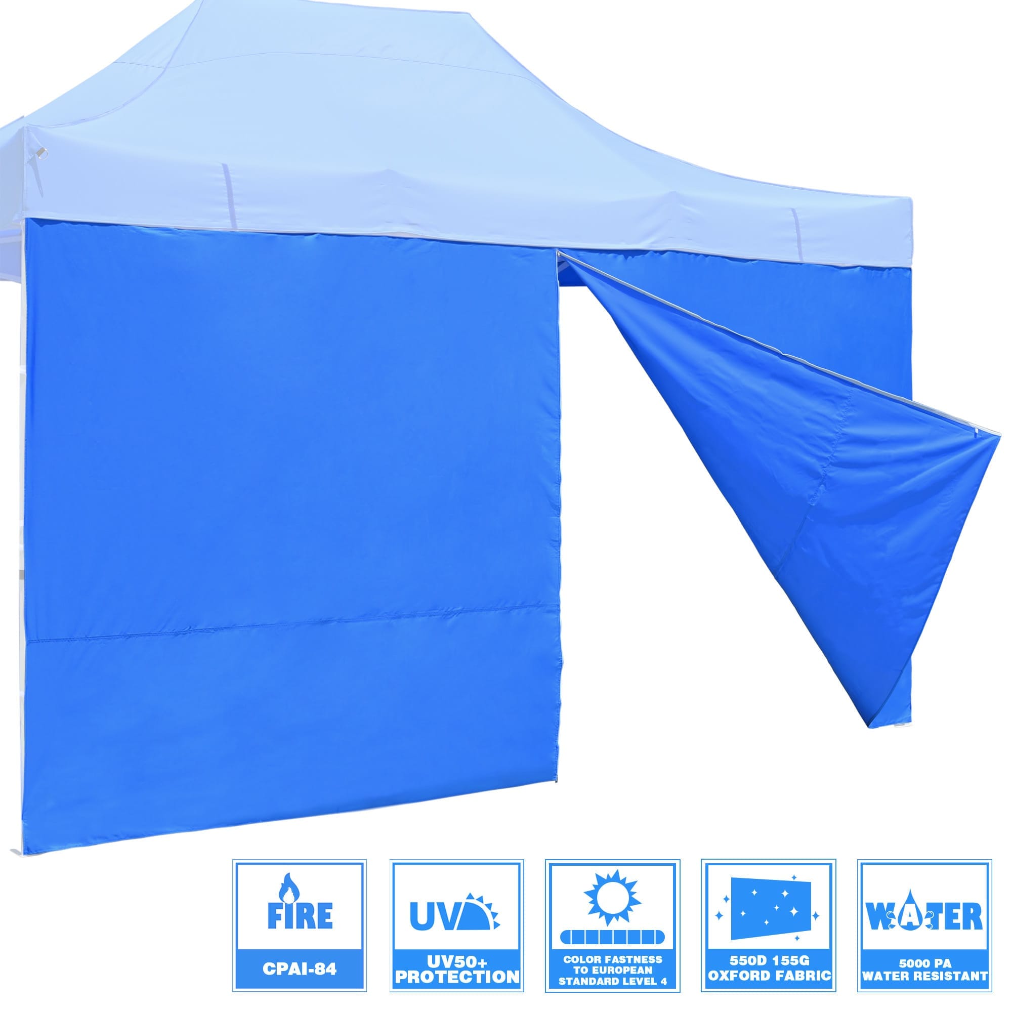 Yescom 07CSW008-A315Z-03-LO InstaHibit 1 Pack Side Wall for 10x15 FT EZ Pop Up Canopy Tent UV50+ Zipper Sun
