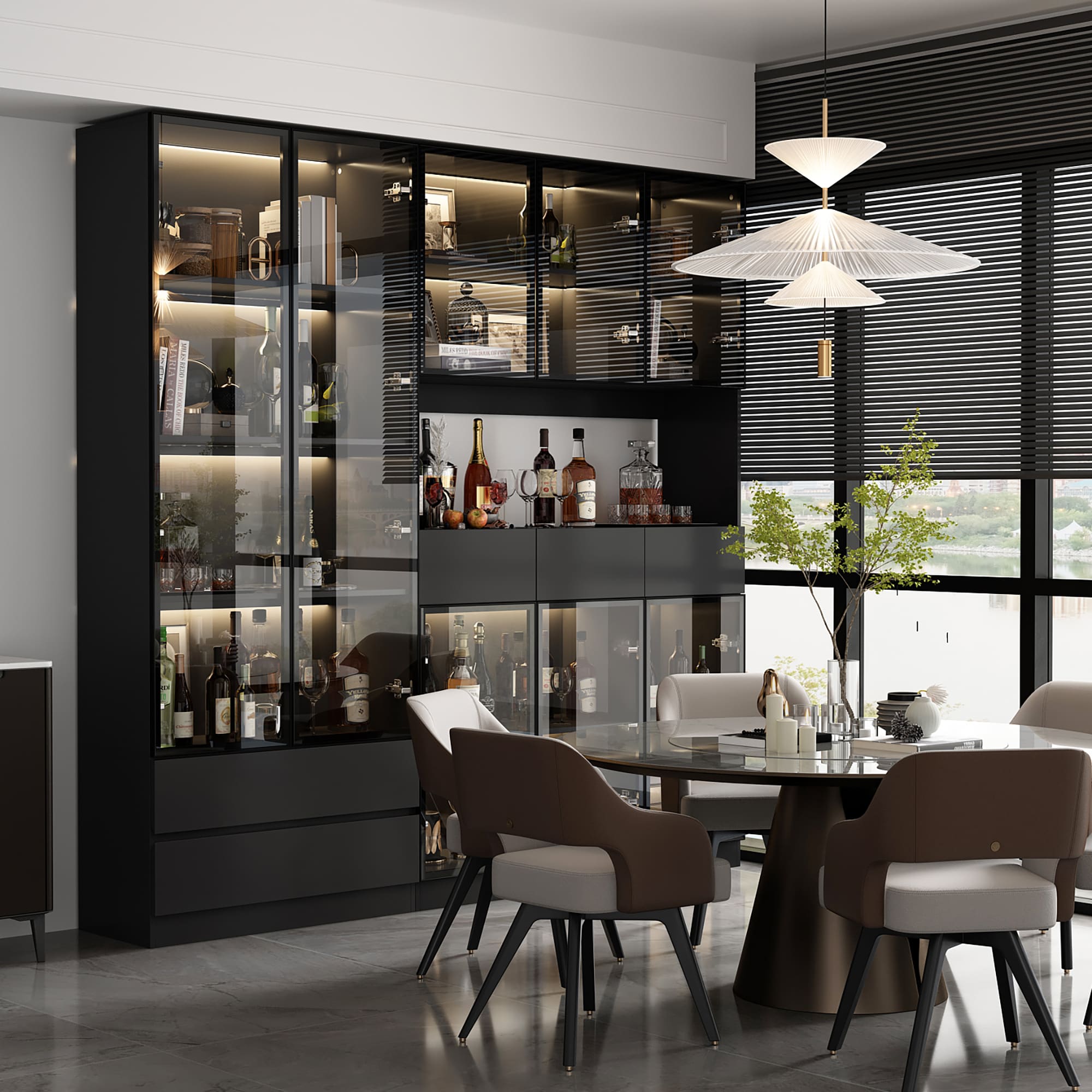 FUFU&GAGA JH0374+375 bookcases - View #3