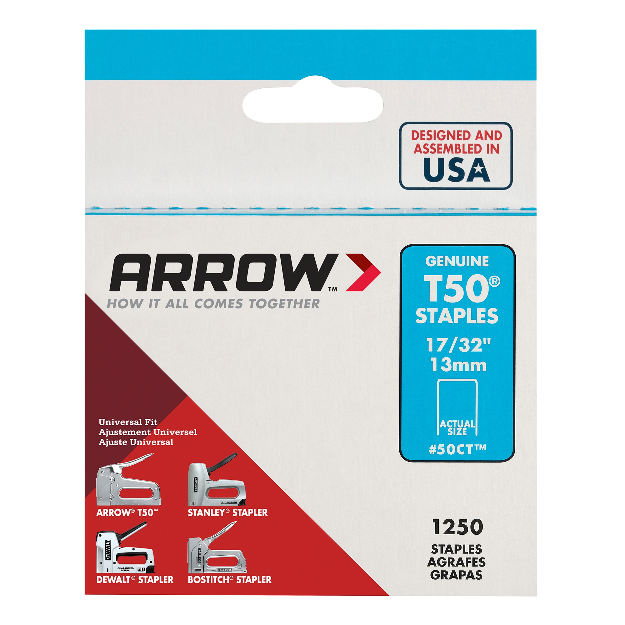 Arrow 3/8-in Leg x 3/8-in Medium Crown Gray 18-Gauge Heavy-Duty