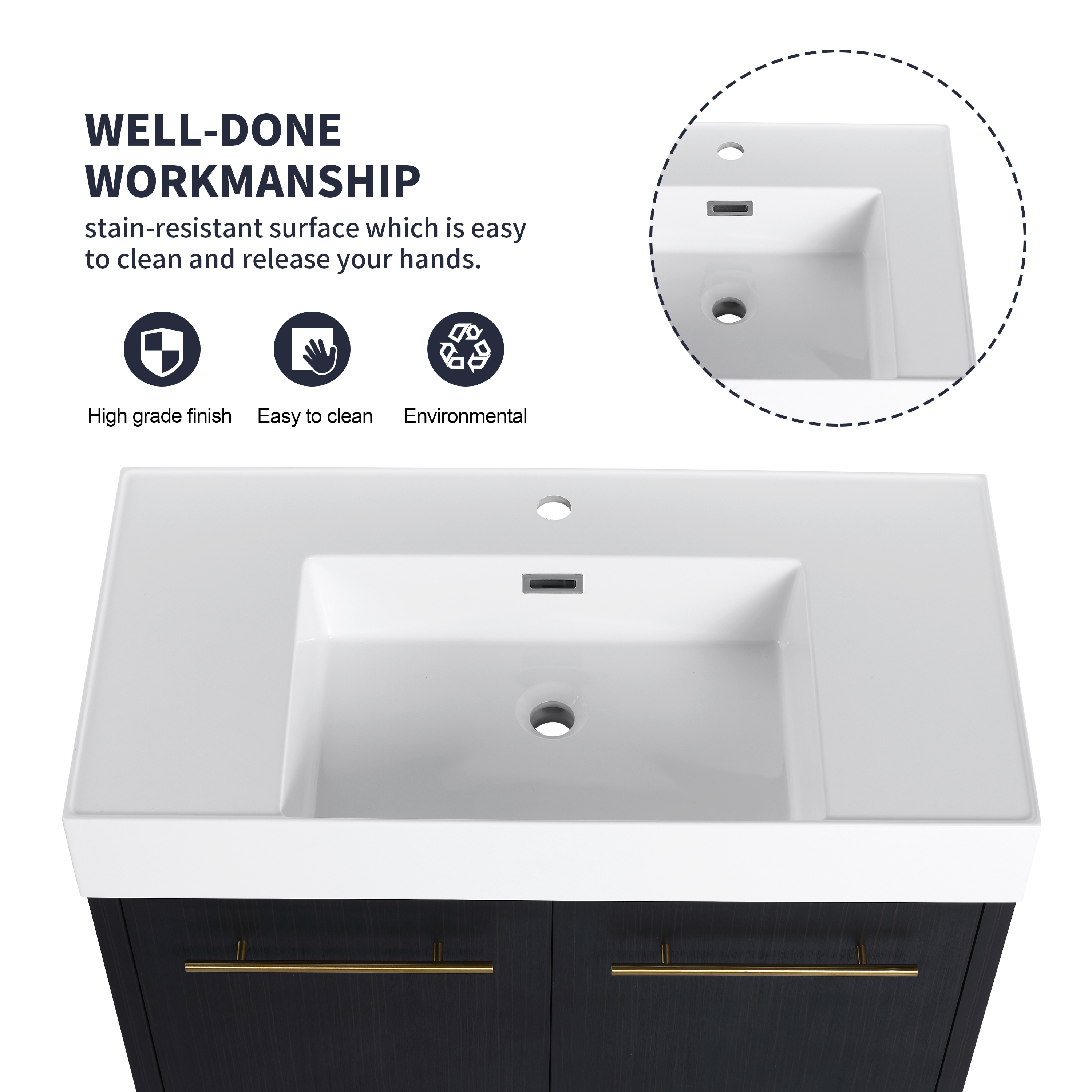 Forclover QNM-0736-IMO Bath-Vanity-Combo - View #5