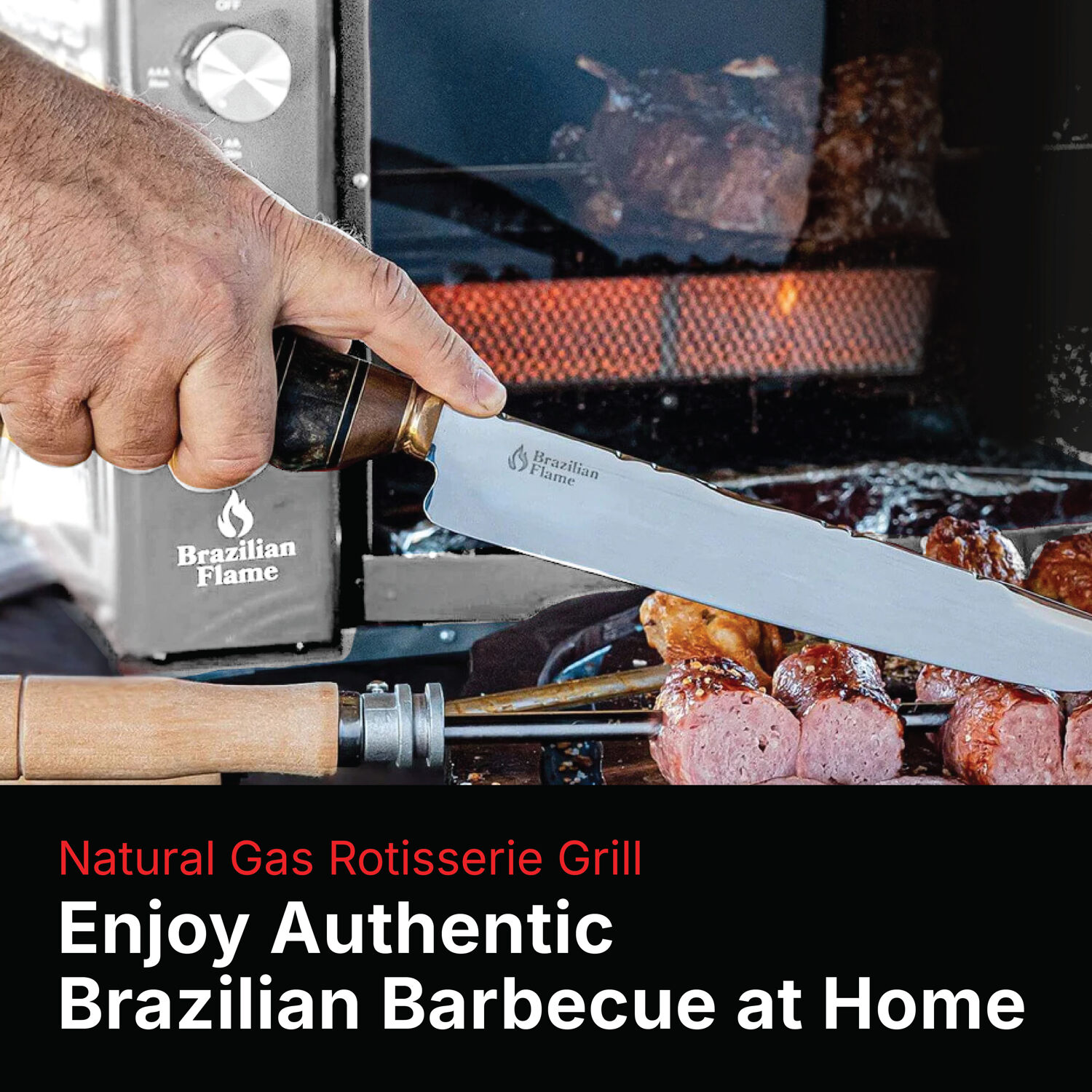 Brazilian Flame BG-03LXK-SILVER Tabletop-Grills - View #3
