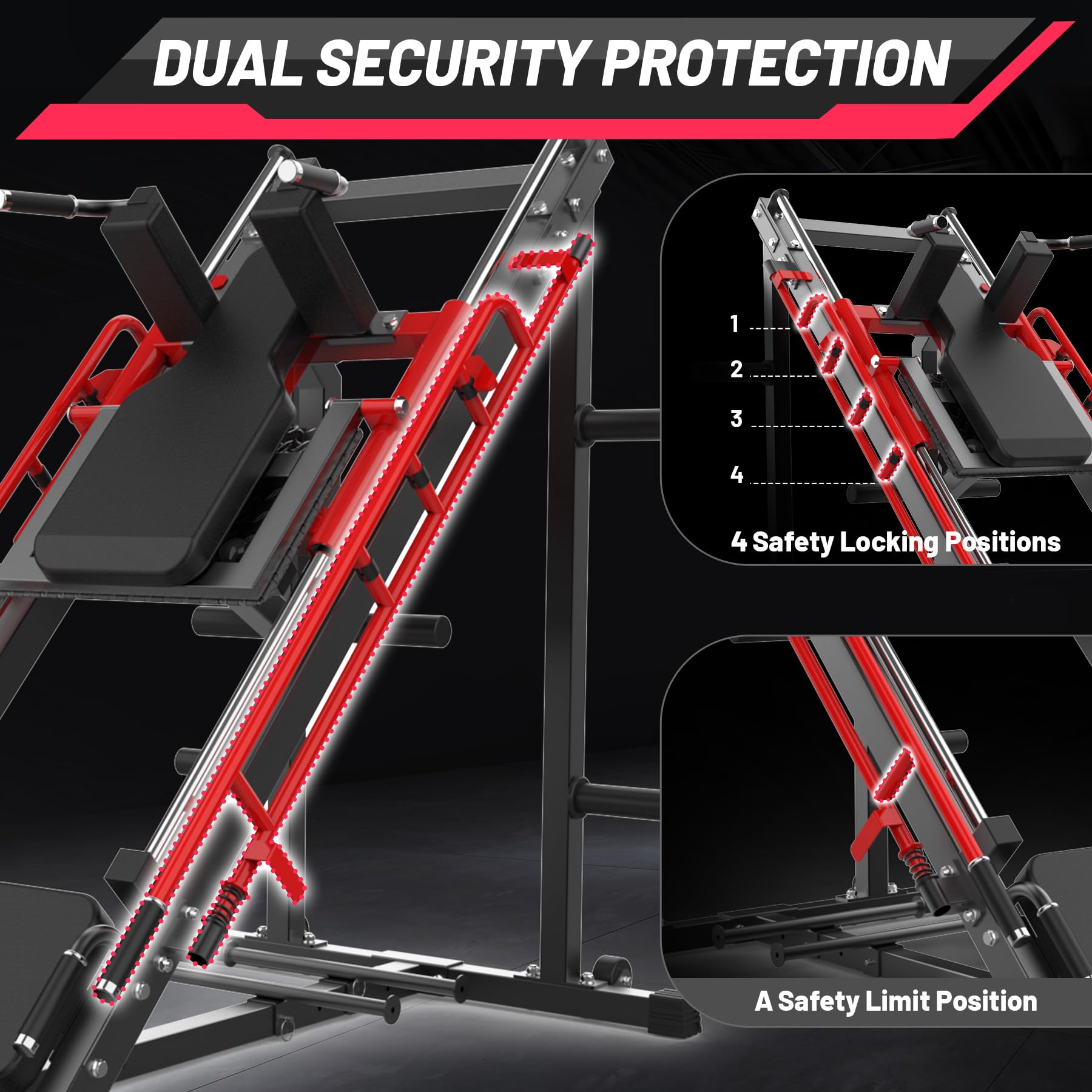 Garvee BLACK AND RED NFGYIO Exercise-Bikes - View #4