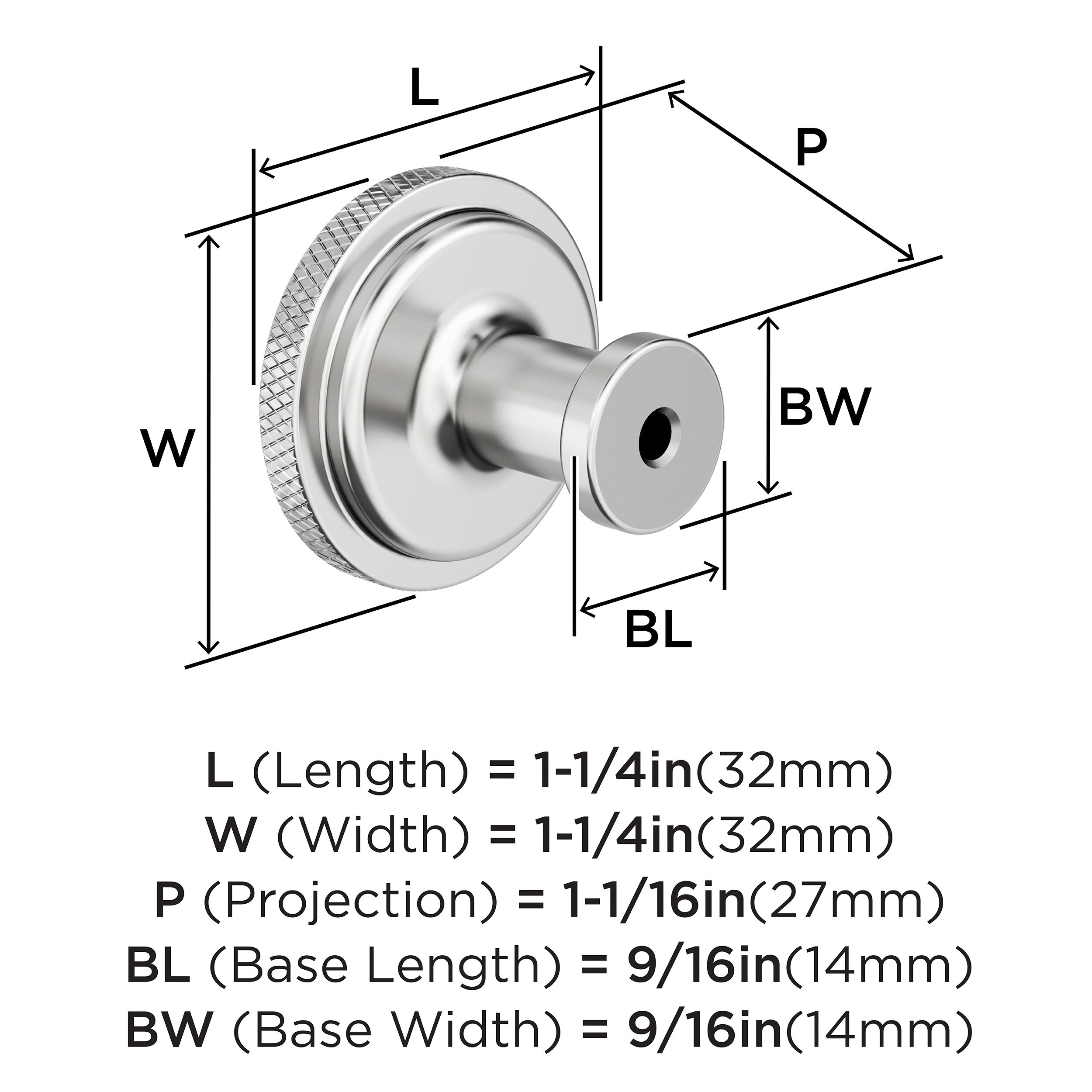 Amerock BP3774026 Cabinet-Knobs - View #4