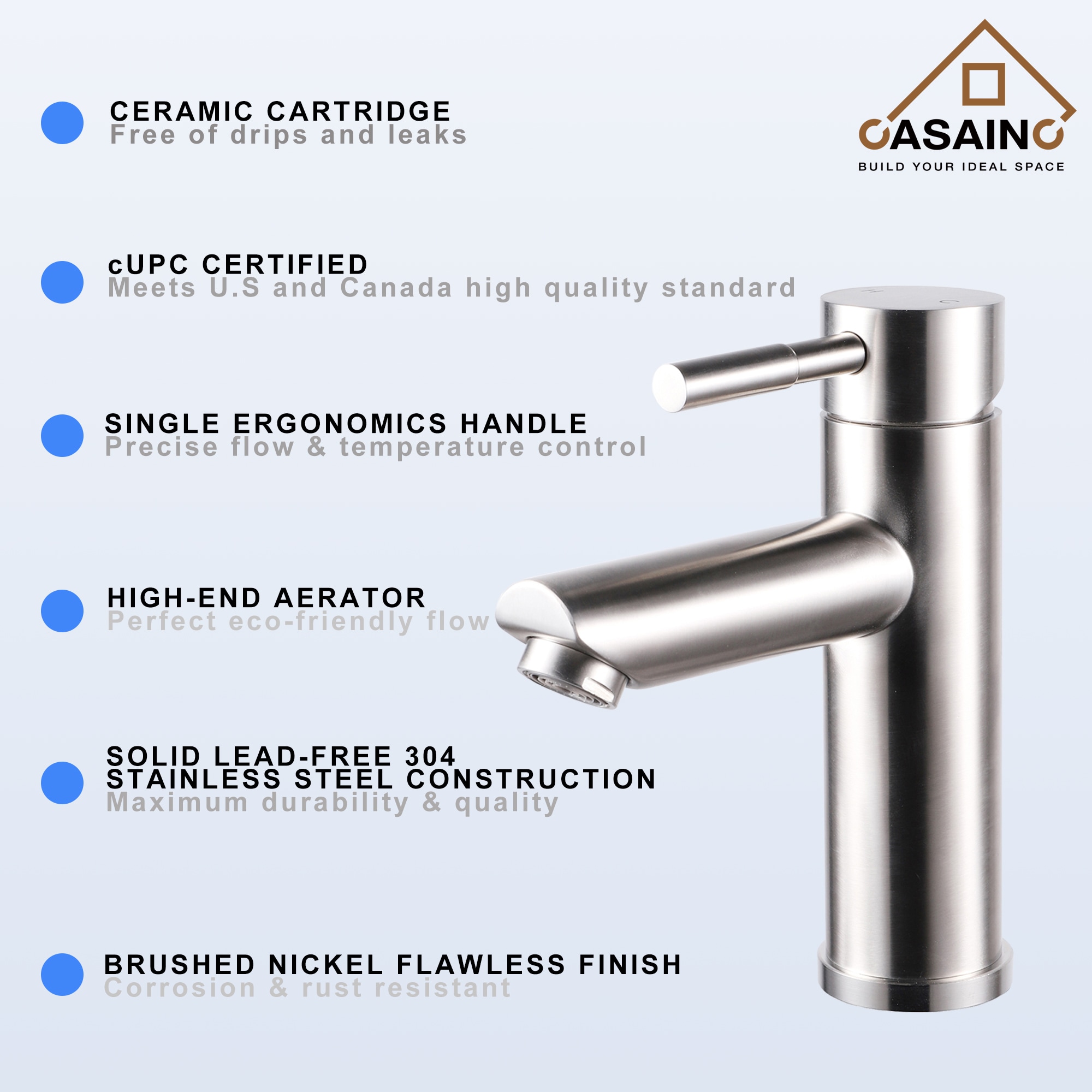 CASAINC CA-WH9700 Lavatory-Faucets - View #5