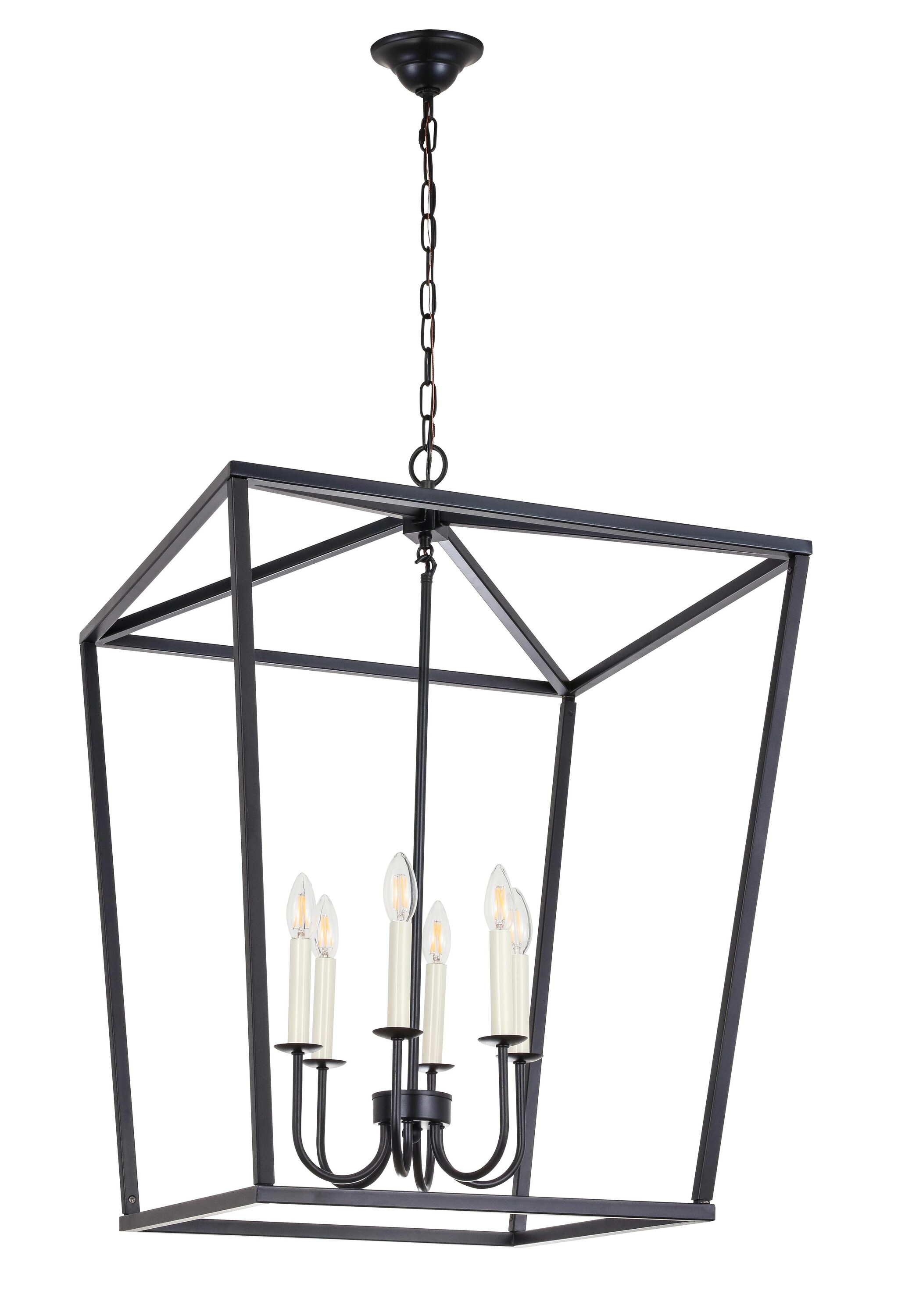 Elegant Decor HFDL18024D24BK b090015 - View #6
