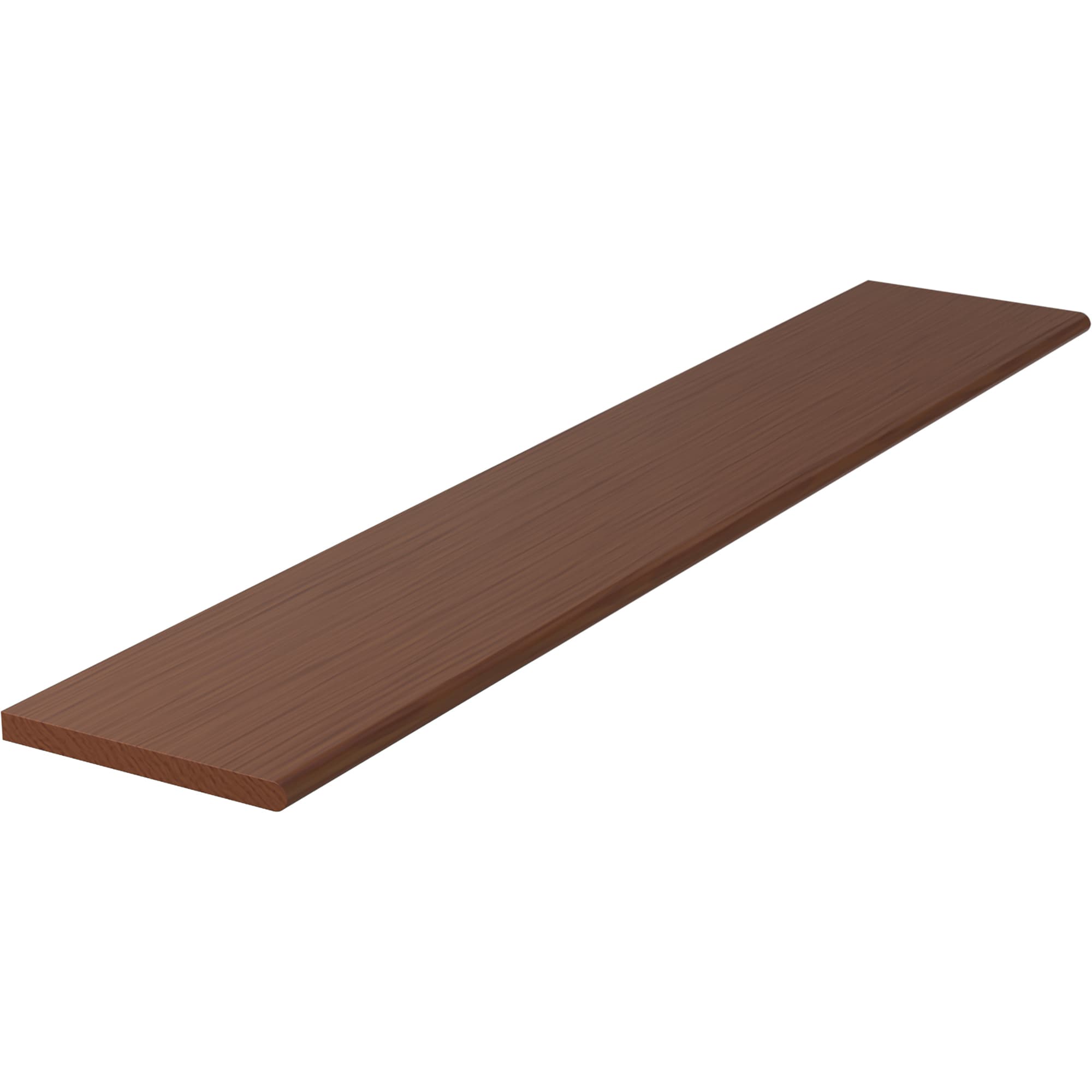 L.J. Smith Stair Systems 807011X60-HC 60-in x 11.5-in x 1-in Brown Heart cherry No return Bullnose Stair Tread