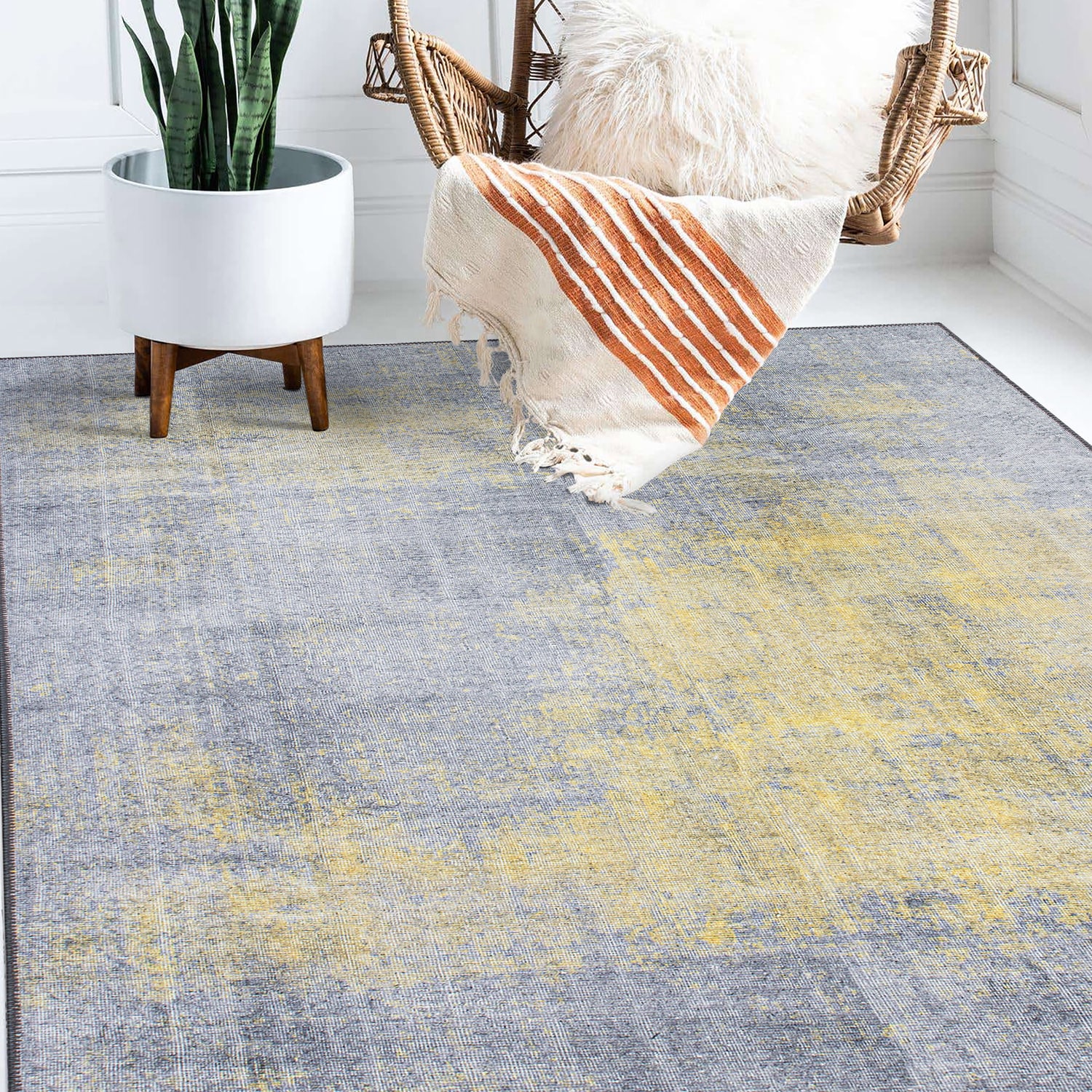 World Rug Gallery 5074YELLOW8X10 rugs - View #3