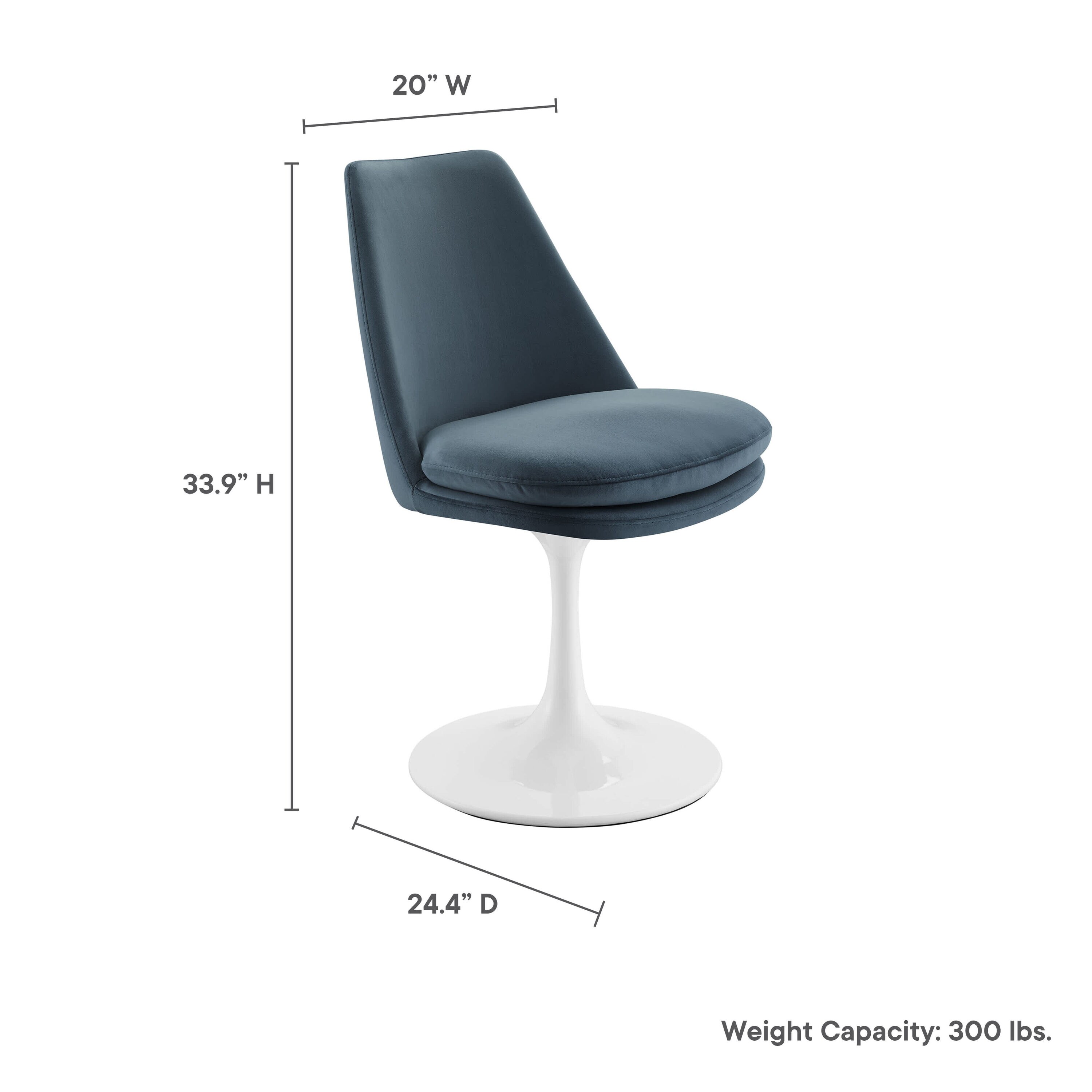 Modway EEI-6954-WHI-CAB Dining-Chairs - View #3
