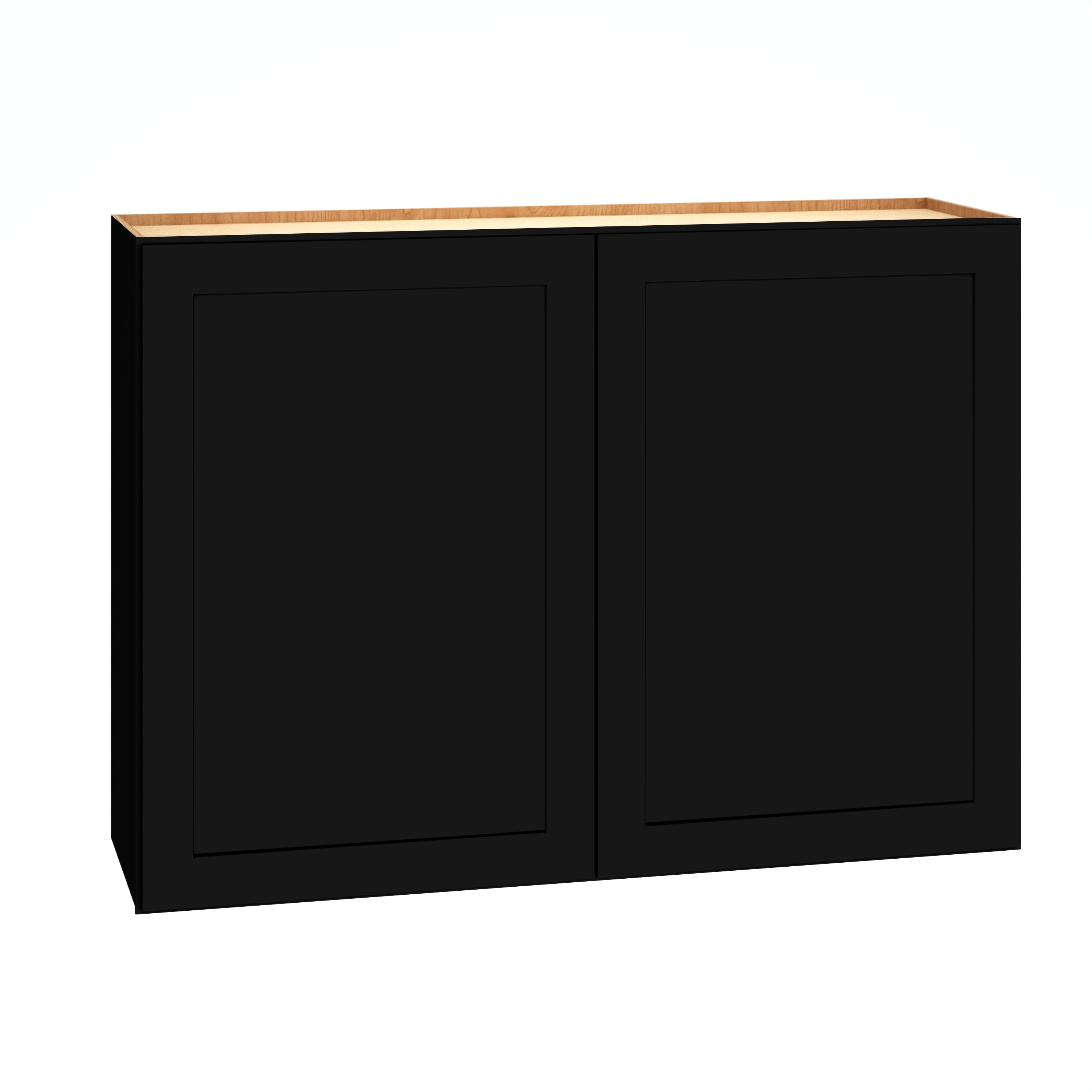 Diamond Express 61I-W4230 Jamestown 42-in W x 30-in H x 12-in D Black Wall Fully assembled Plywood Cabinet (Recessed Panel Shaker)