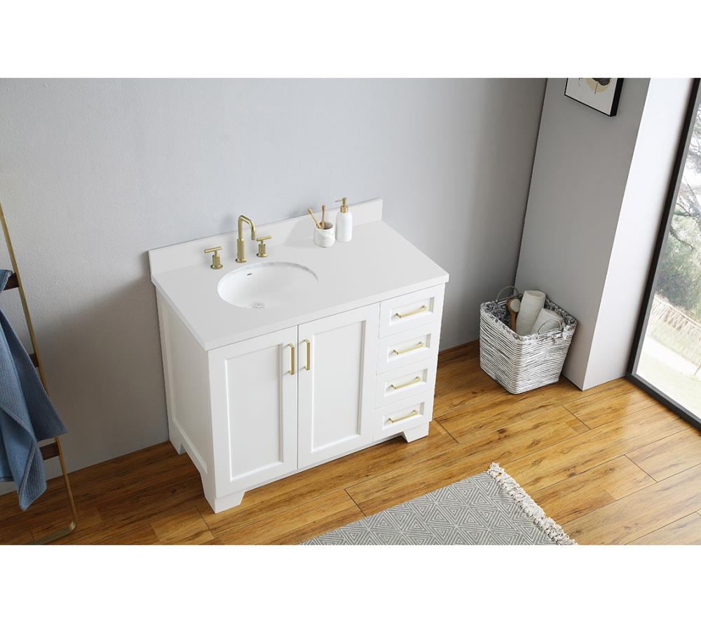 ARIEL Q43SLB-WQO-WHT Bath-Vanity-Combo - View #2
