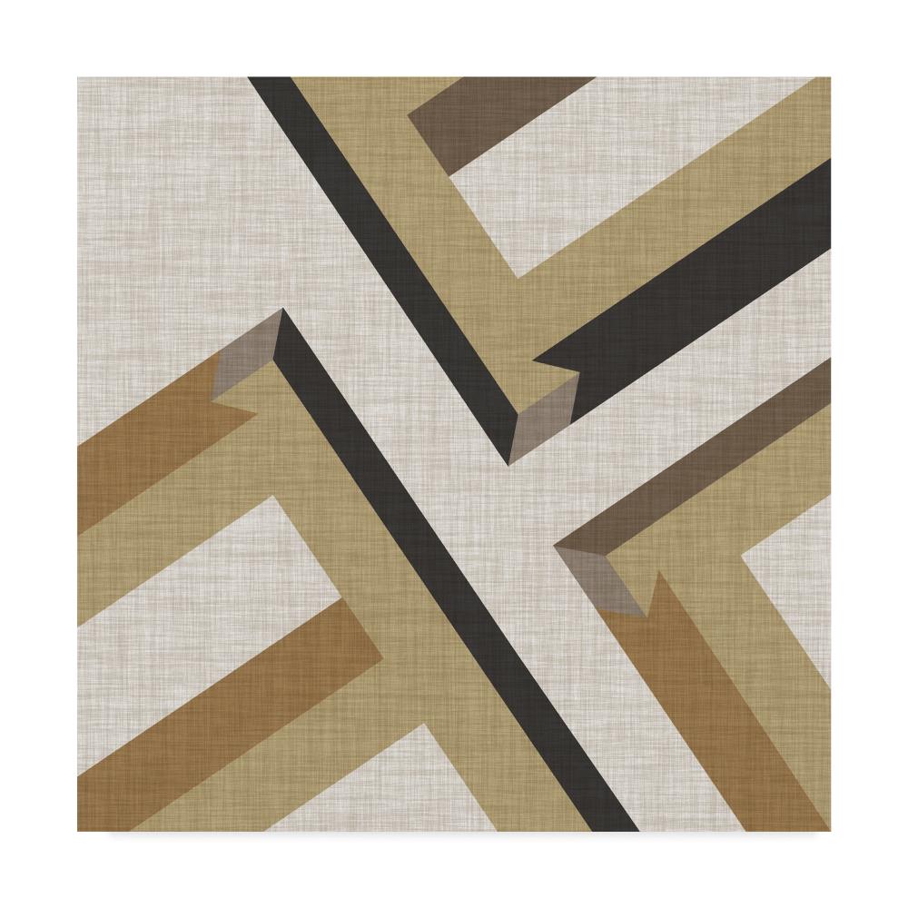 Trademark Fine Art WAG05282-C1818GG Framed 18-in H x 18-in W Abstract Print on Canvas