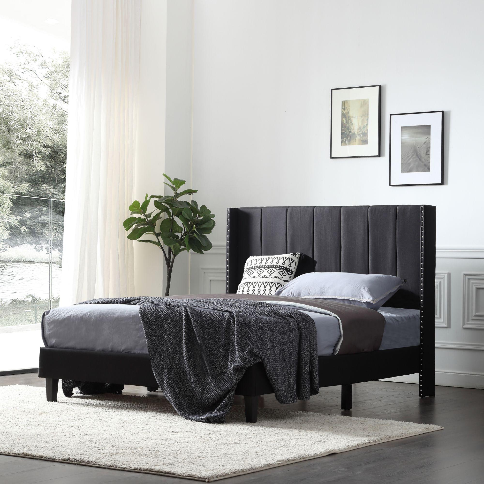 Gzmr Gzmr Full Size Beds Black Full Bed Frame In The Beds Department At 