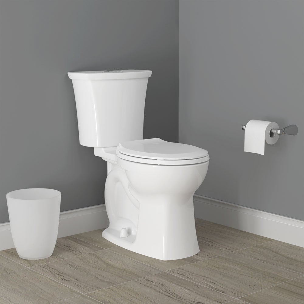 American Standard 204AA200.020 Edgemere White Dual Flush Elongated Chair height 2-piece Toilet 12-in Rough-In 1.6 GPF