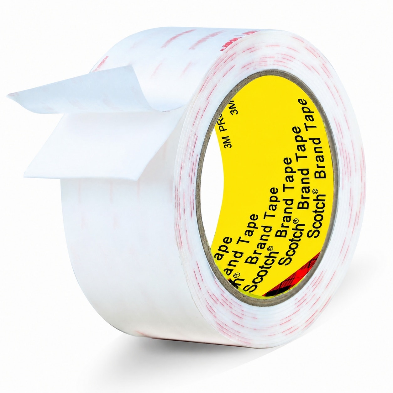 Phyfalip  Double Sided Tape 2in x 9ft Roll Heavy Duty Removable Mounting Tape for Wall White Foam Adhesive Strips for Picture Hanging Carpet Rug