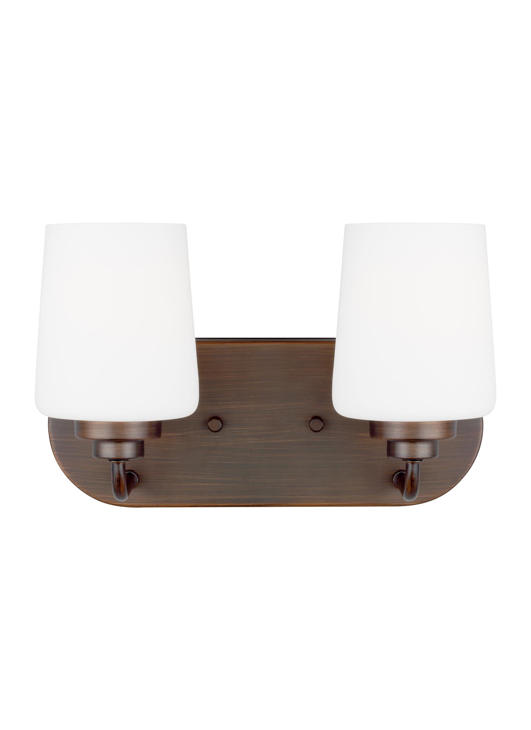 Generation Lighting 4402802-710 Windom 12-in 2 -Light Bronze Transitional Vanity light