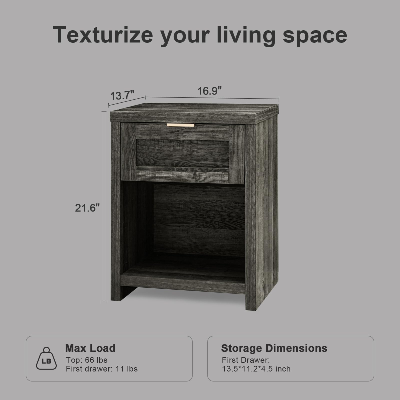 LTMATE LSAFNT0001BKX2 nightstands - View #3