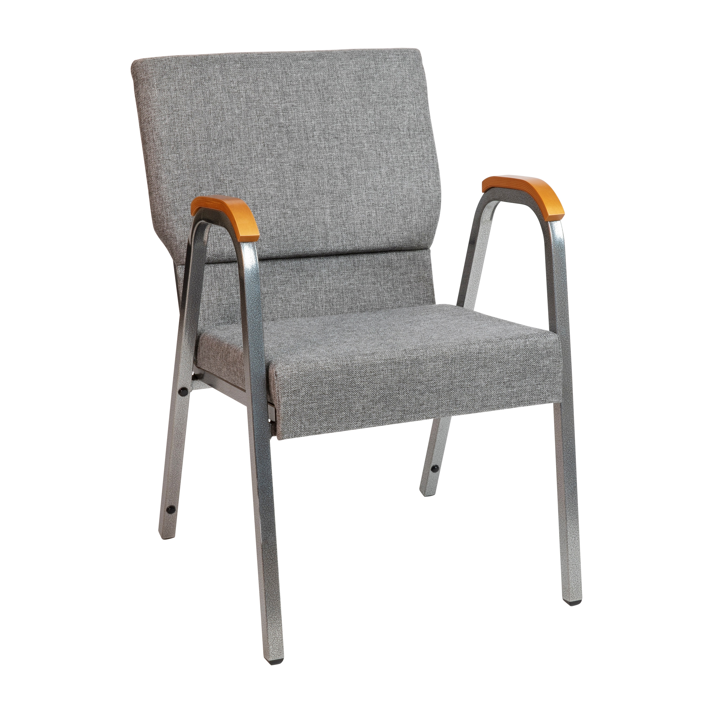Flash Furniture 889142973874 Modern Gray Fabric/Silver Vein Frame Accent Chair