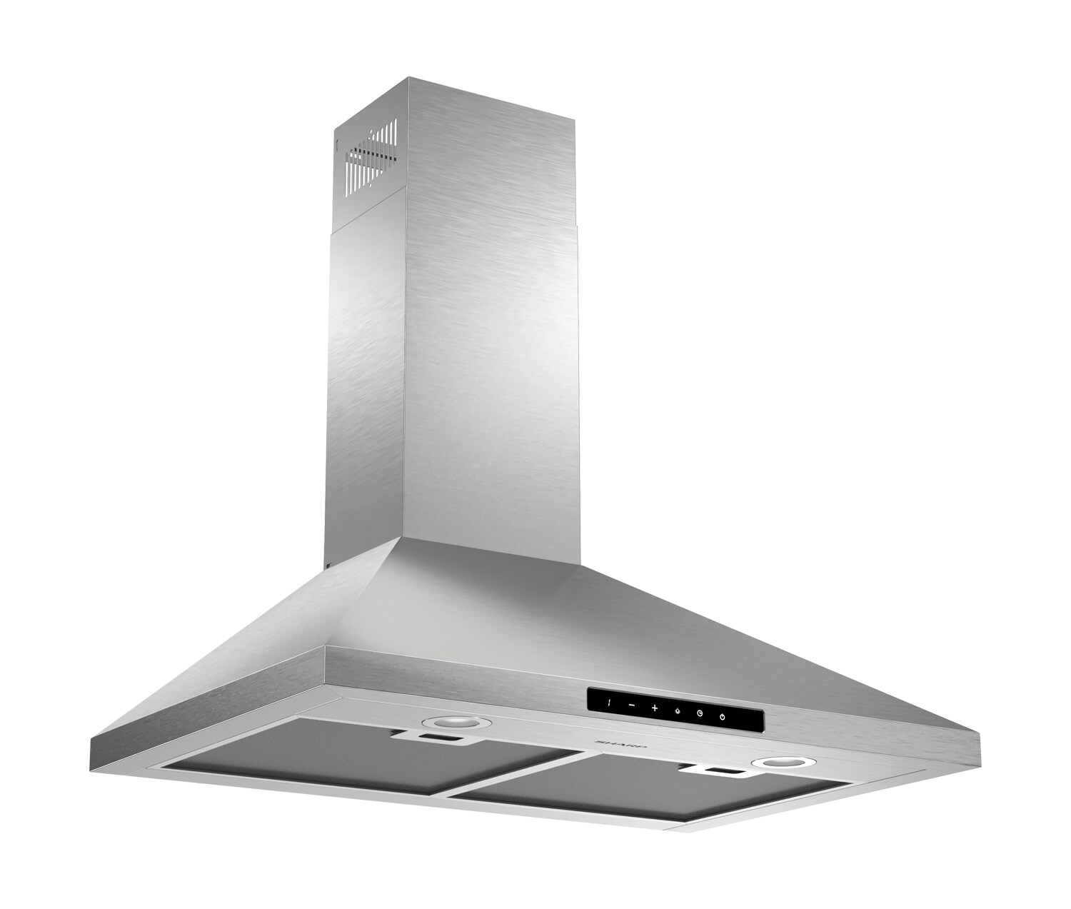 Sharp 30-in Convertible 600-CFM Stainless Steel Wall-Mounted Range Hood ...