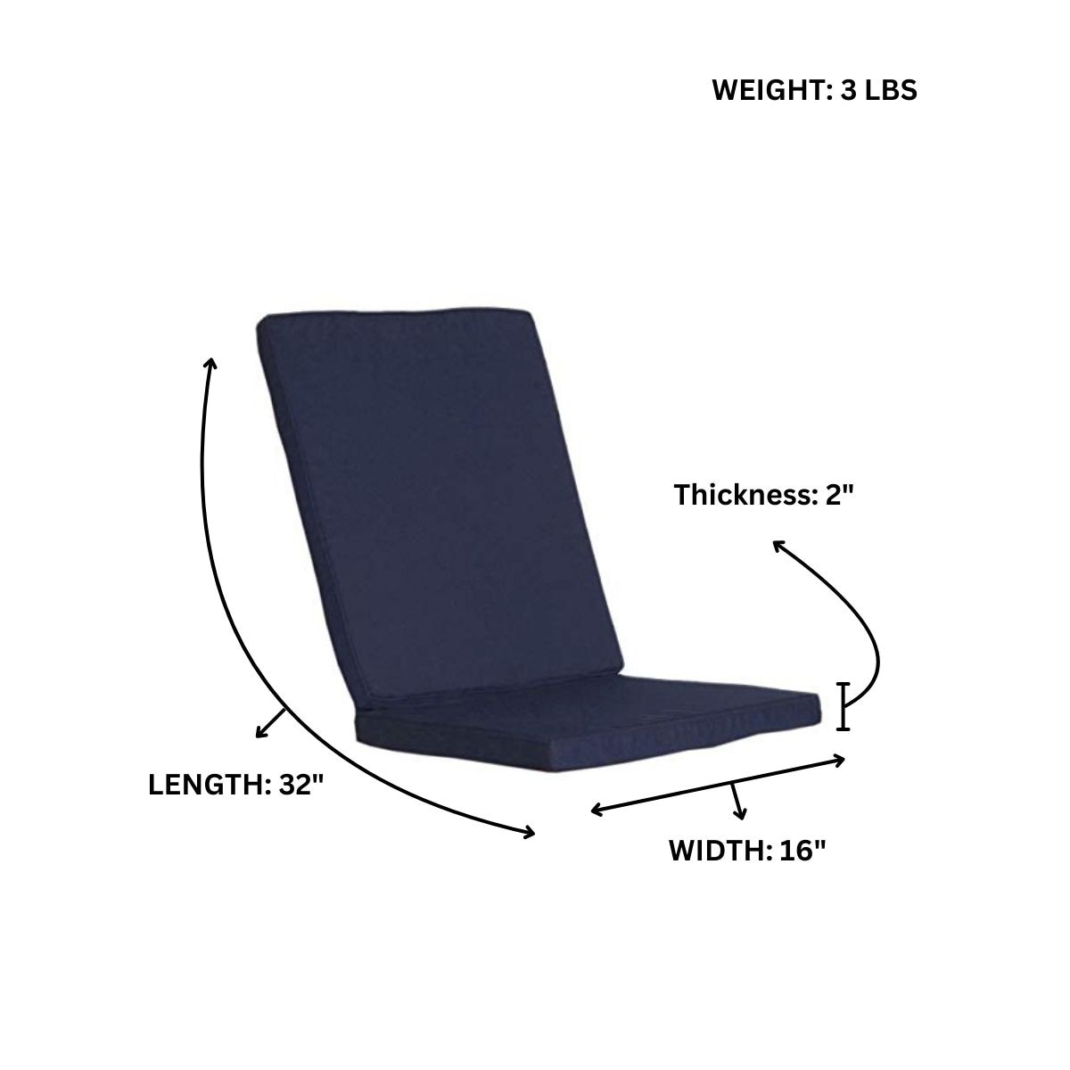 All Things Cedar TC19-2-B Patio-Furniture-Cushions - View #5