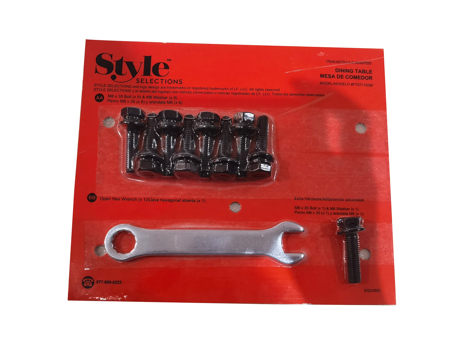 Style Selections 5997525-HK Hardware pack for item 5997525, 6001081
