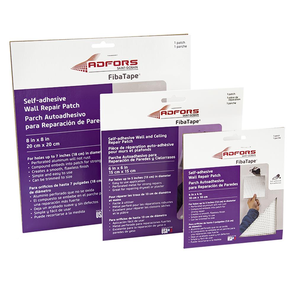 FibaTape Aluminum 4-in x 4-in Drywall Repair Patch