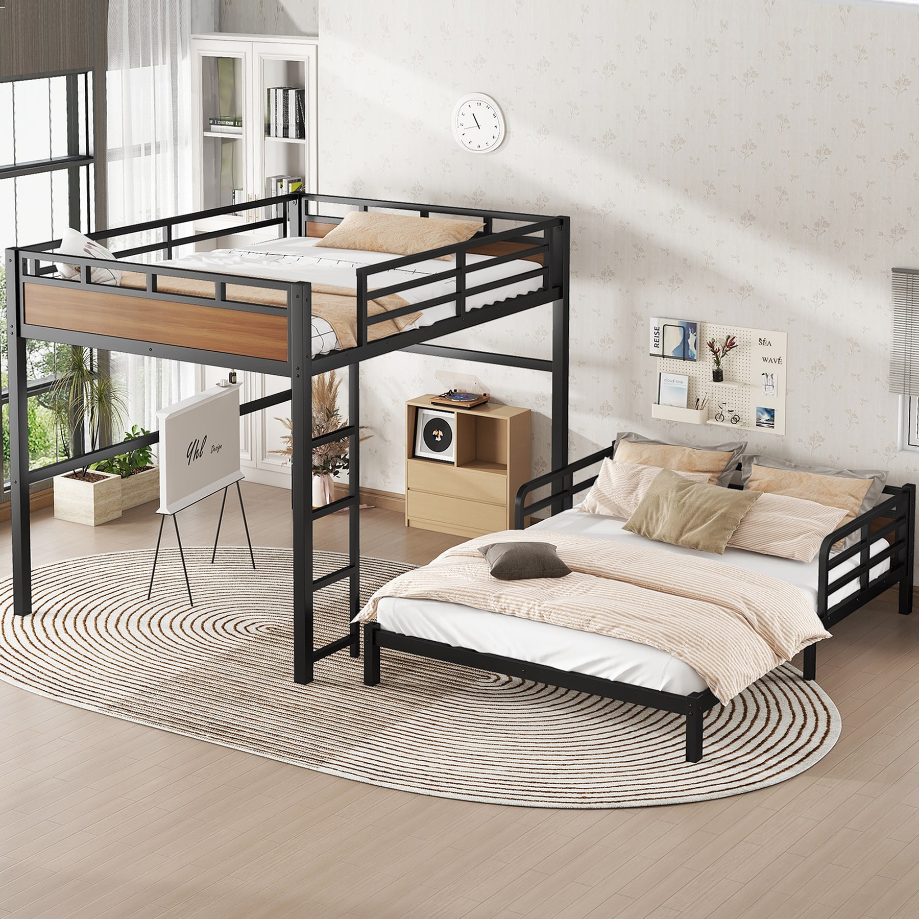 SINOFURN SYE140033BK Bunk-Beds - View #2