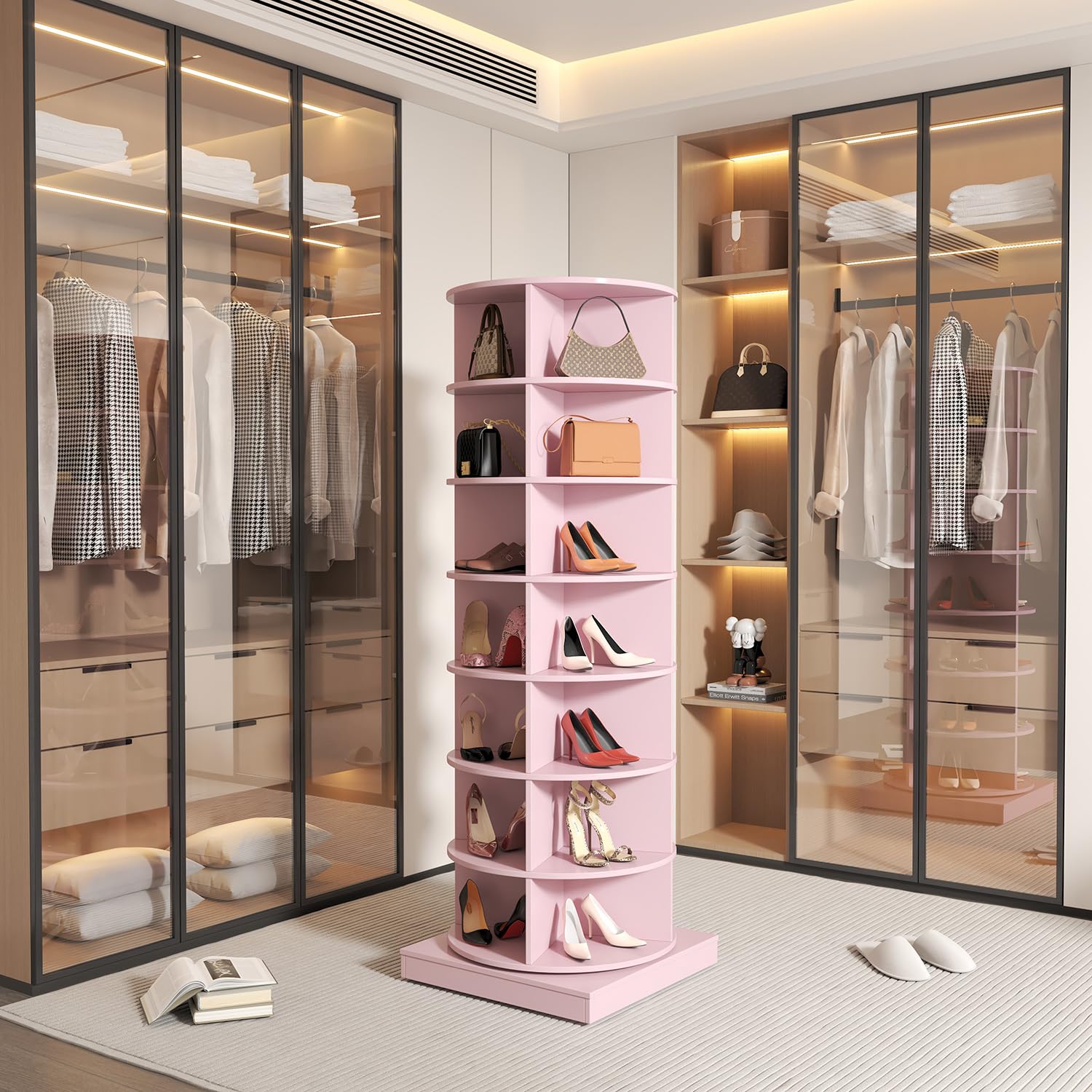 Angel Sar ZXRWS004-PK Wood-Closet-Shelves - View #3