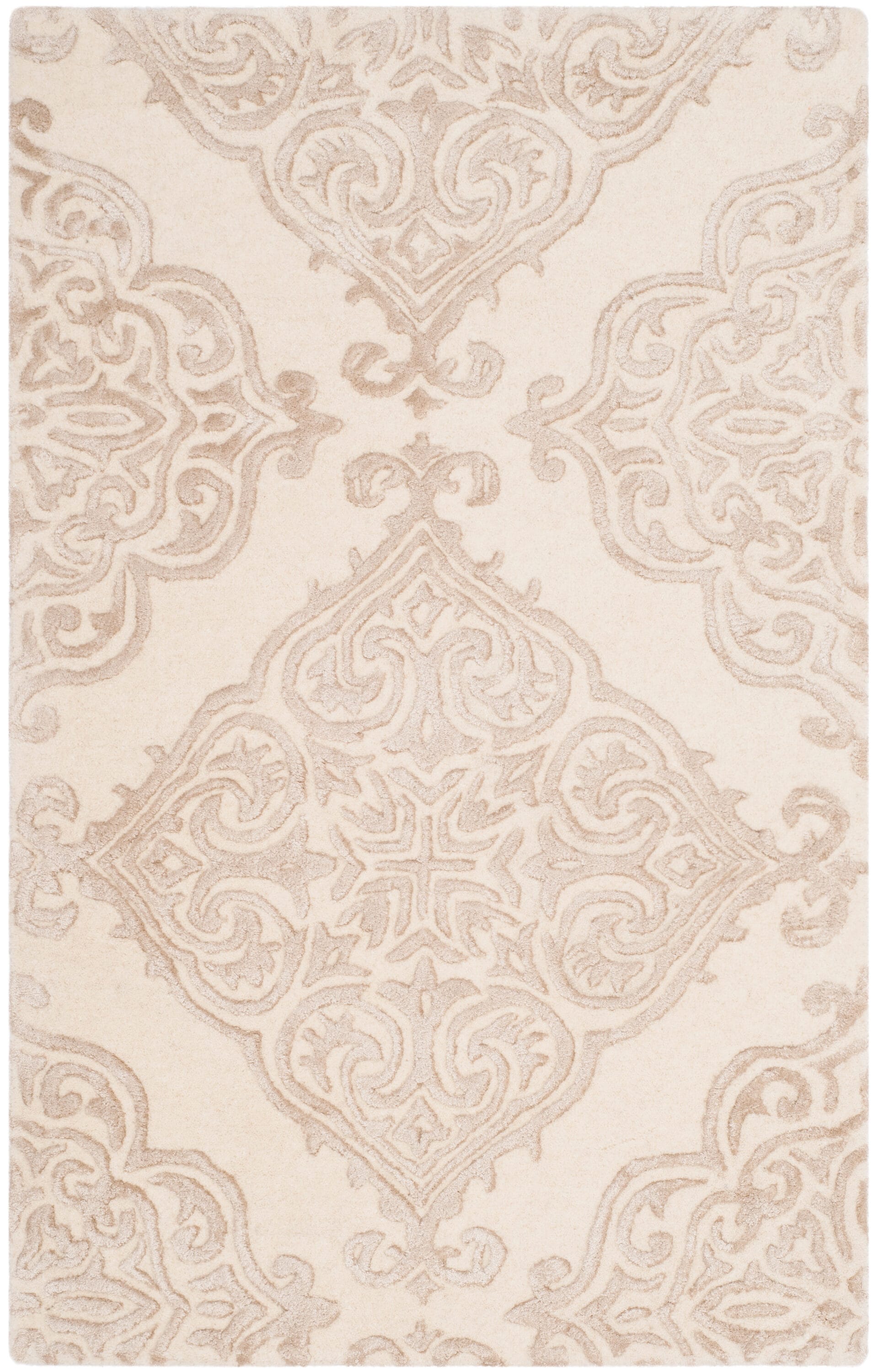Glamour 568B Ivory Beige 2in x 3in Rug