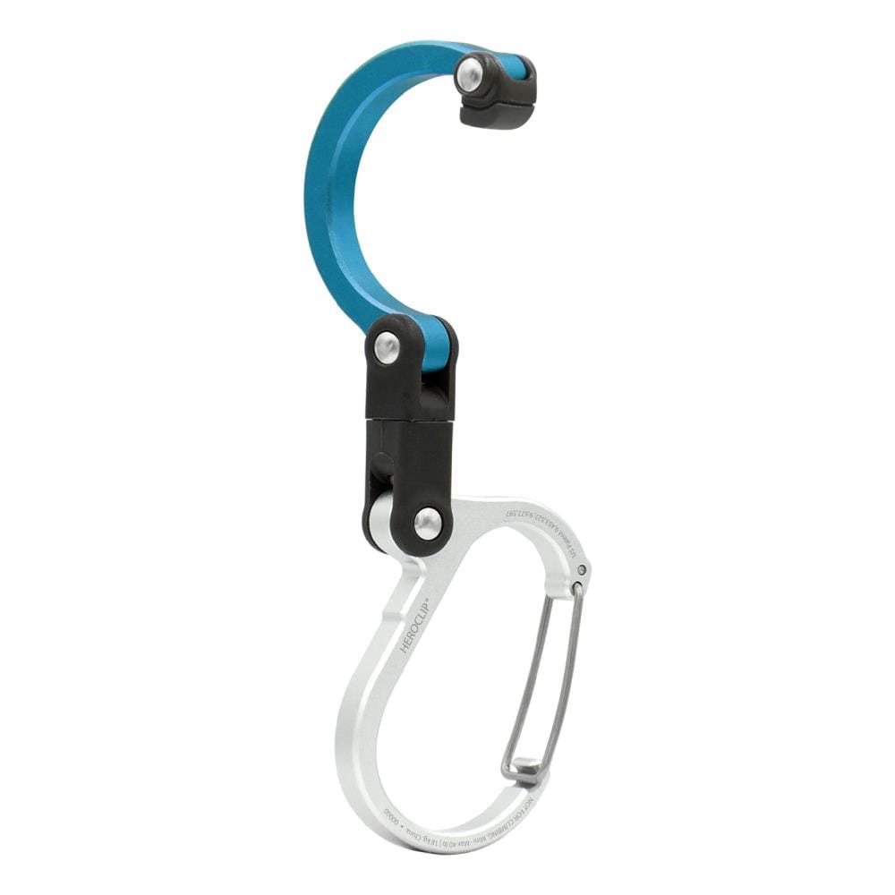 Heroclip Stealth Black Aluminum Oval Carabiner - Sturdy Gear Clip, 360  Degree Rotation, Pivoting Joints - 2.25-in Length, 0.7 oz. Weight in the  Carabiners department at