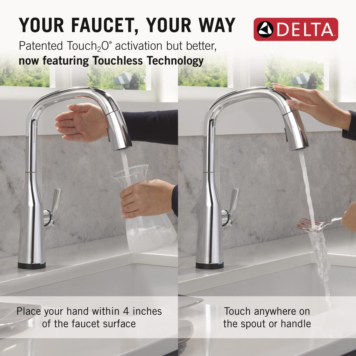 Delta 9176TL-PR-DST Kitchen-Faucets - View #3