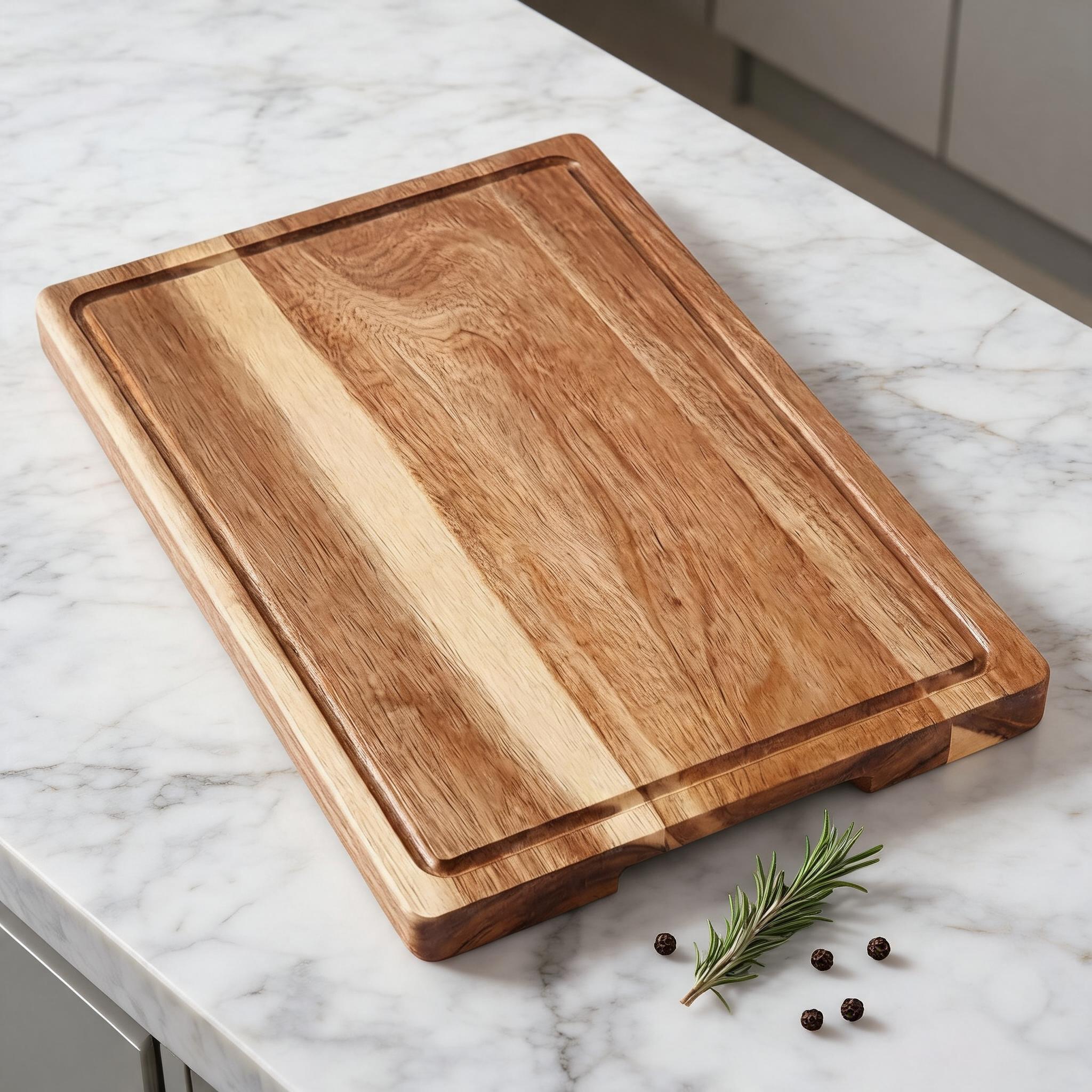 Encore Beets Edge Glued Acacia Wood Cutting Board Natural Wooden Slab Vegetable Chopping Plate Food Handling Panel for Kitchen Prep #NOVA-2ZXHQR67F2K