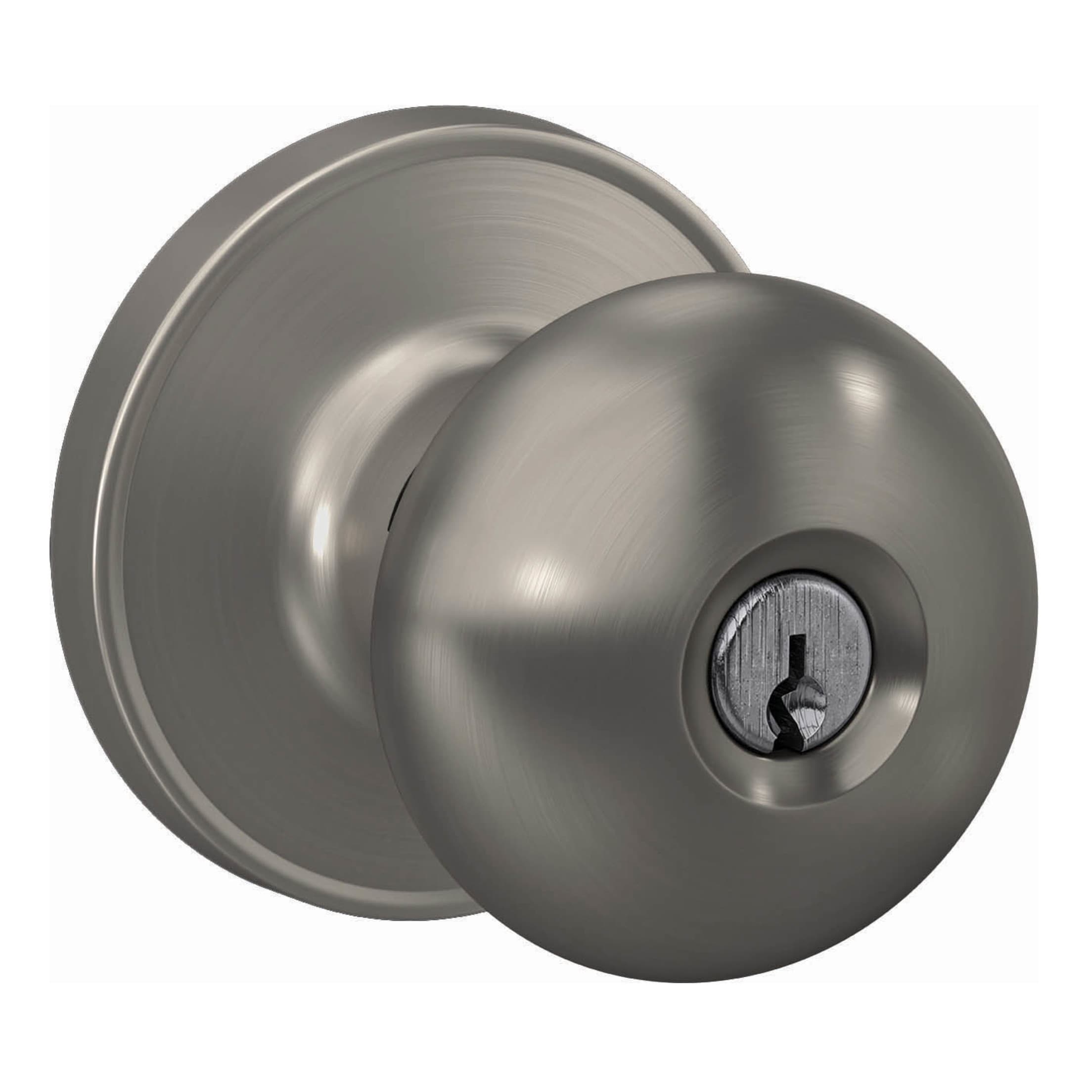 Dexter by Schlage J54 STR 619 G Customizable Keying Stratus Satin Nickel Exterior Keyed Entry Door Knob