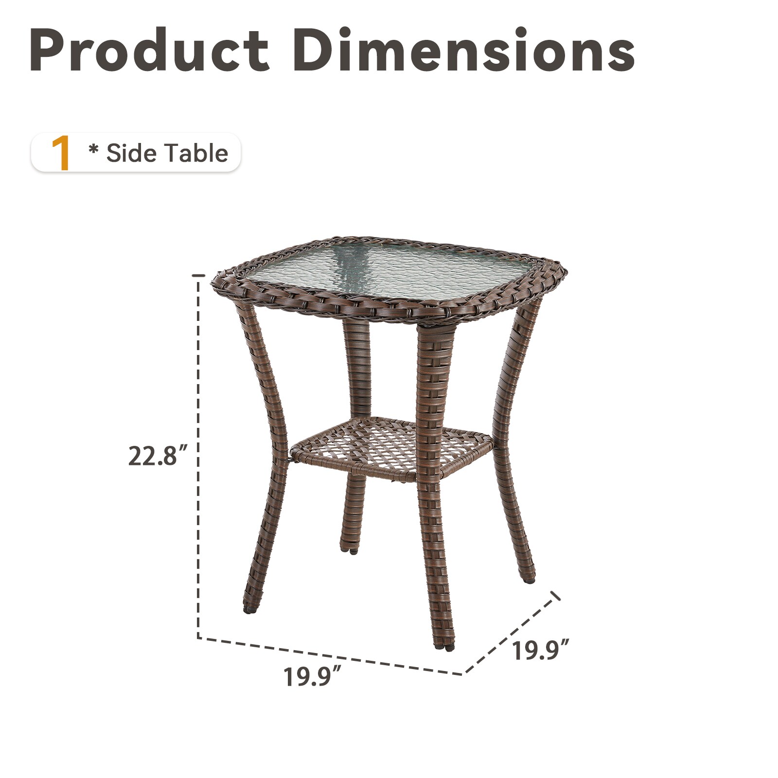 Blisstyle PT106 Patio-Tables - View #4