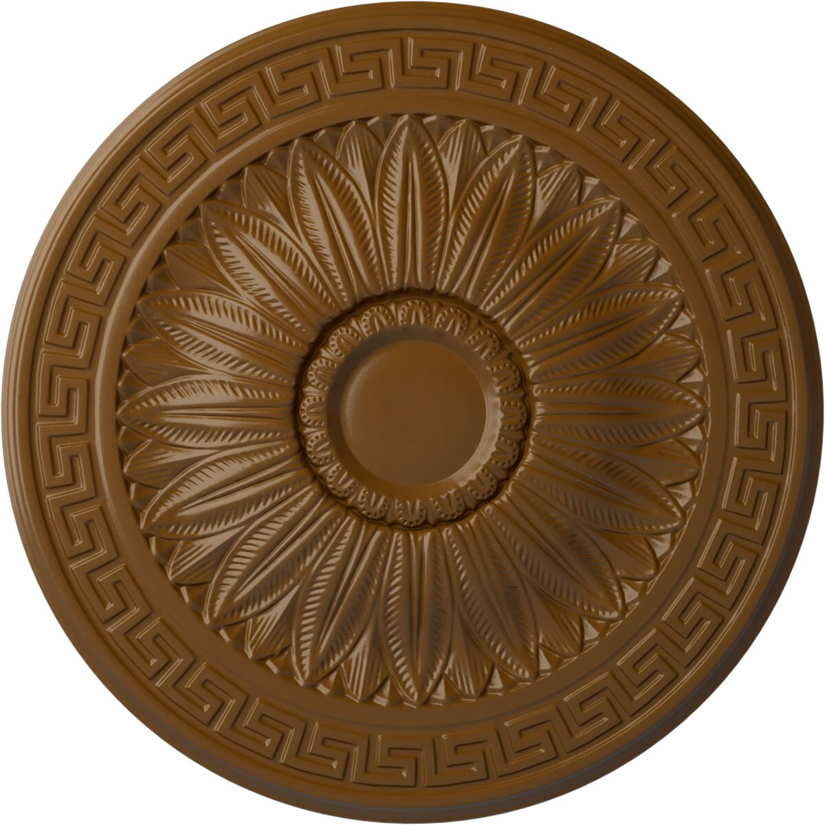 Ekena Millwork CM20HASTF Randee 20-in W x 20-in L Painted Smokey Topaz Polyurethane Whole Ceiling Medallion