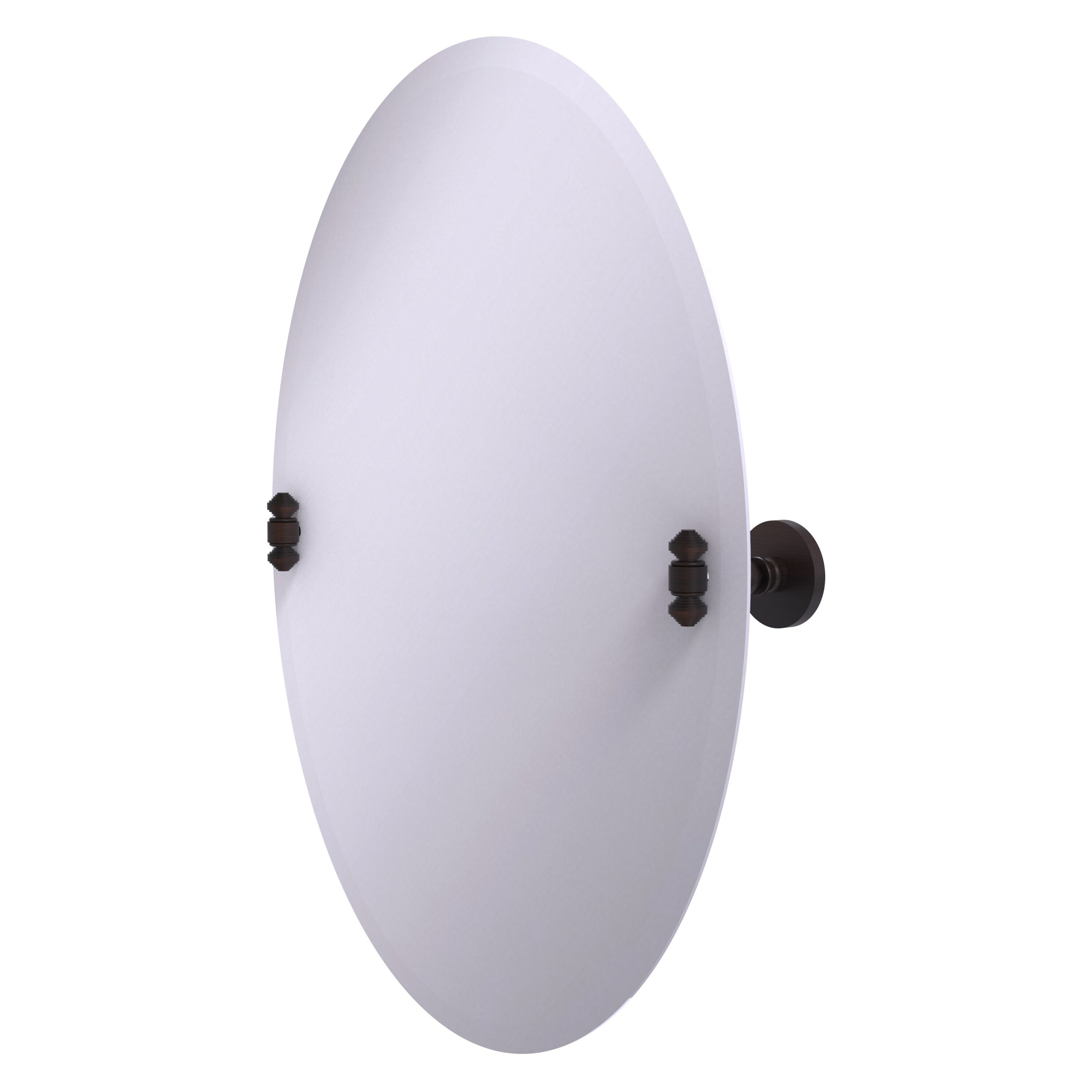 Allied Brass SB-91-VB Southbeach 21-Inches x 28-Inches Beveled Frameless Oval Tilting Bathroom Vanity Mirror ( Venetian Bronze )