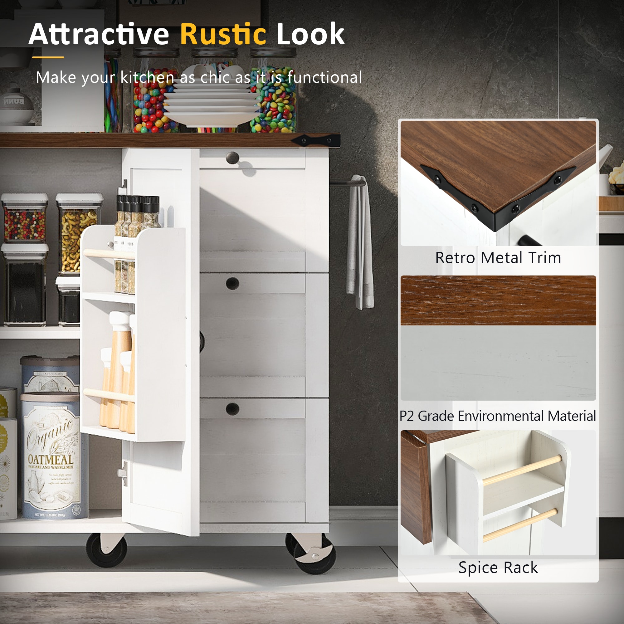 Kahomvis KK-QPO2-9W Kitchen-Furniture - View #7