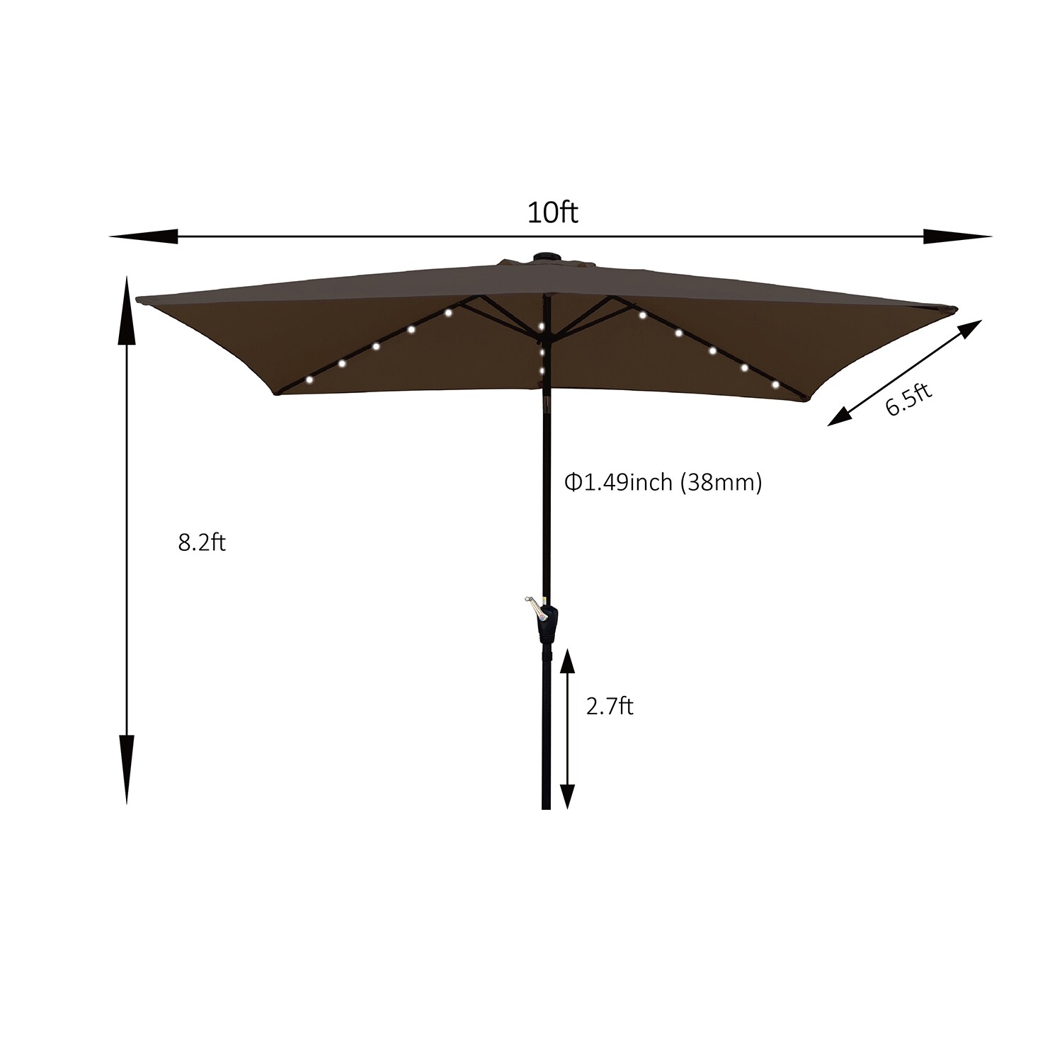 SINOFURN SYA810037RD Umbrellas-2 - View #2