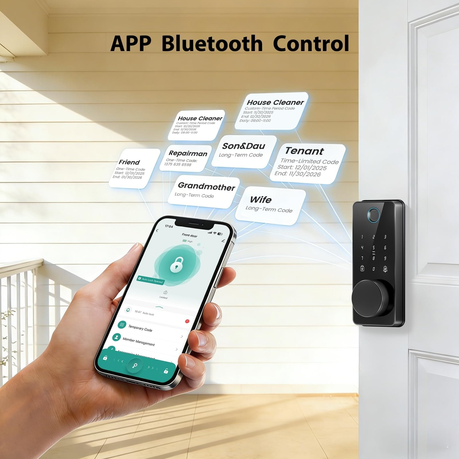 Adrinfly LAD0509M14 Electronic-Door-Locks - View #9