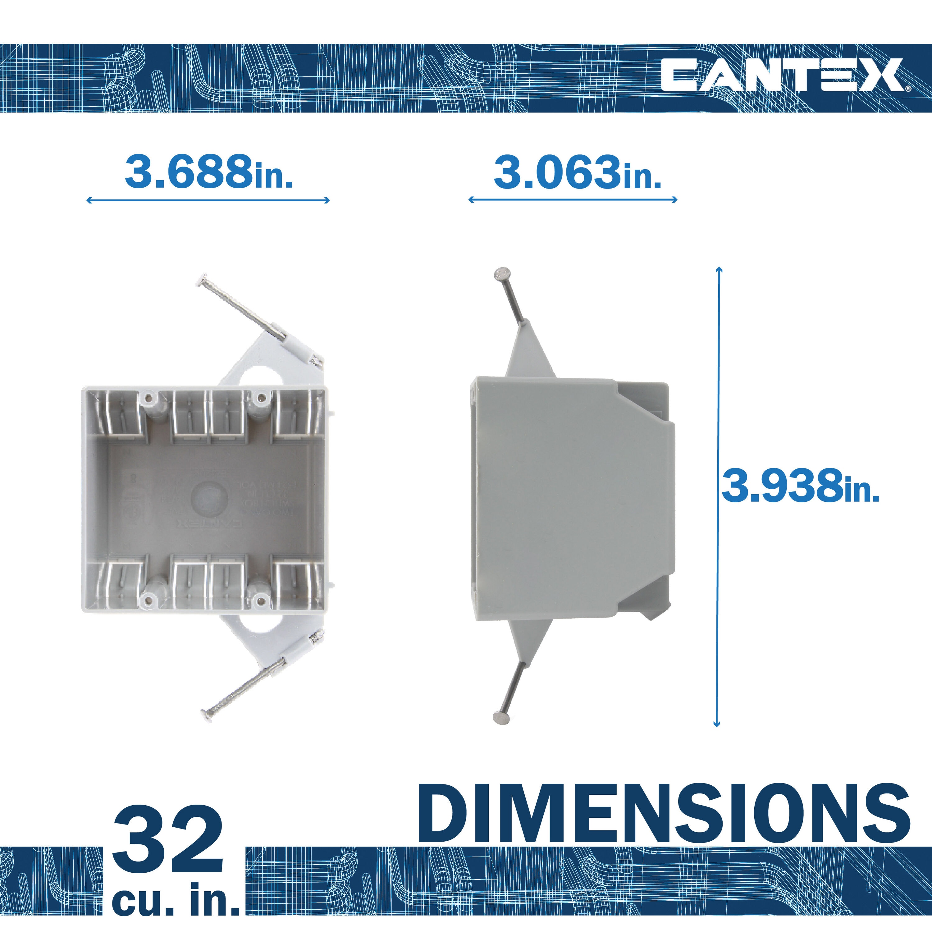 CANTEX LEZ32DN Electrical-Box - View #4