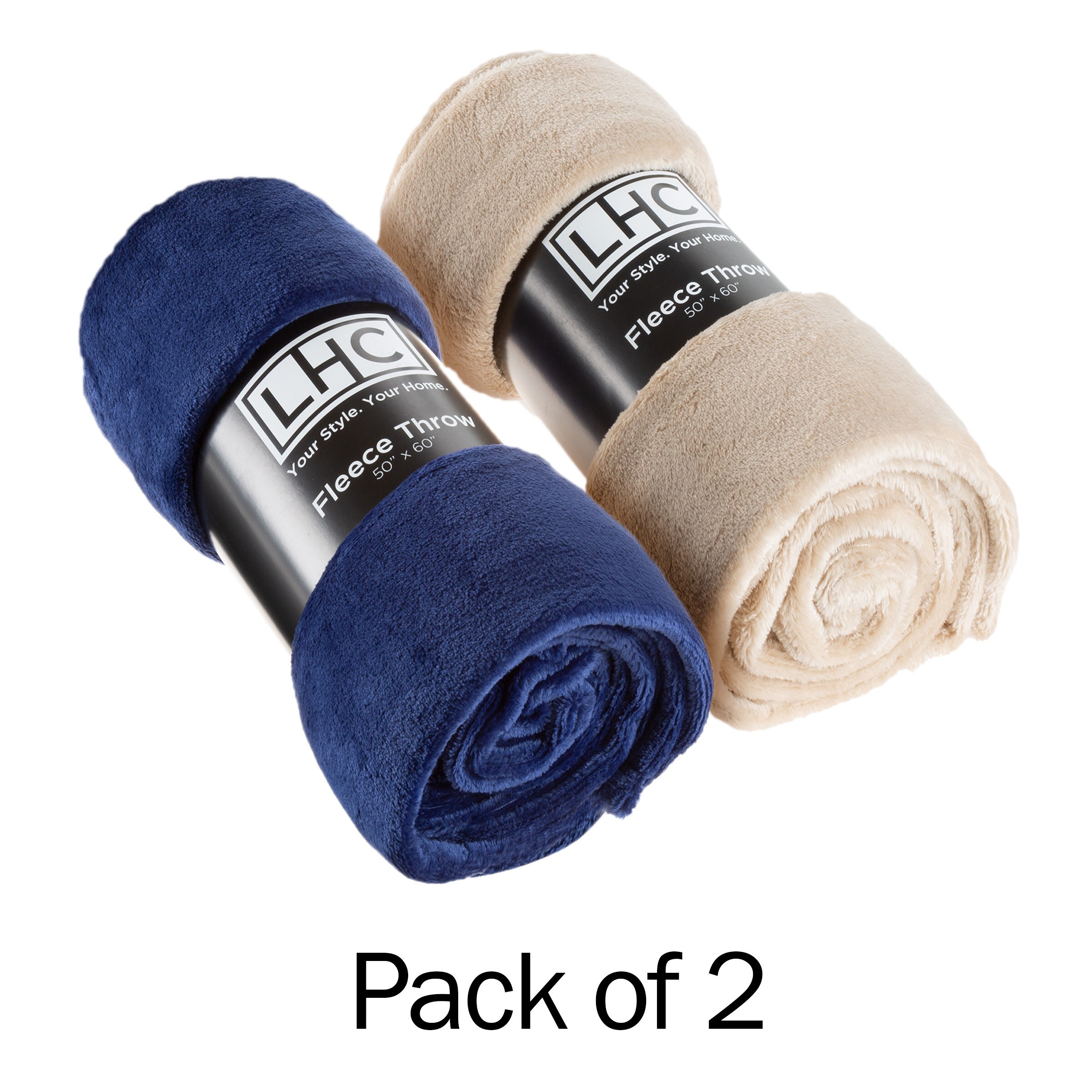 Hastings Home 406758ZRE Blankets Various Colors 50-in x 60-in Polyester Throw