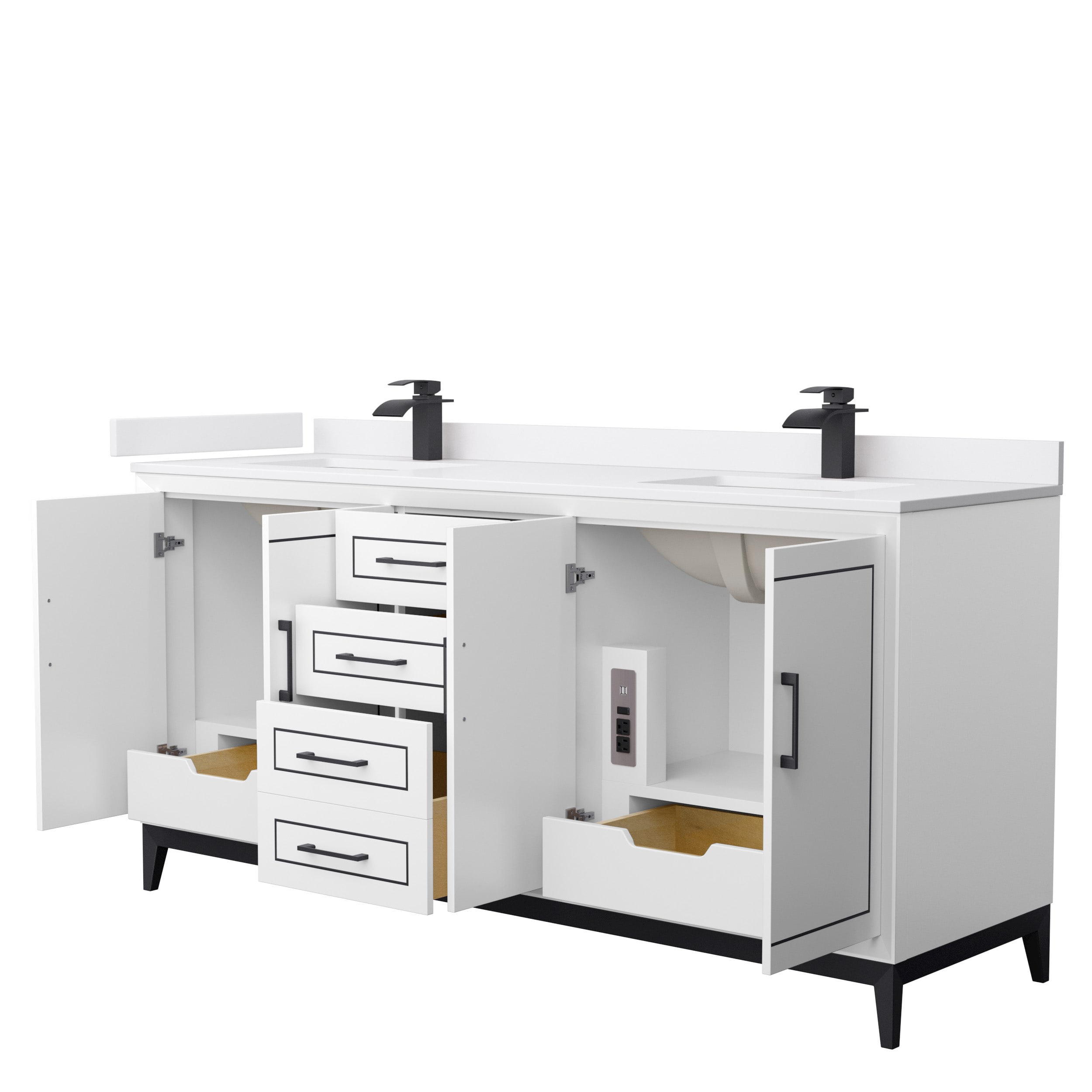 Wyndham Collection WCH515172DWBWCUNSMXX Bath-Vanity-Combo - View #2