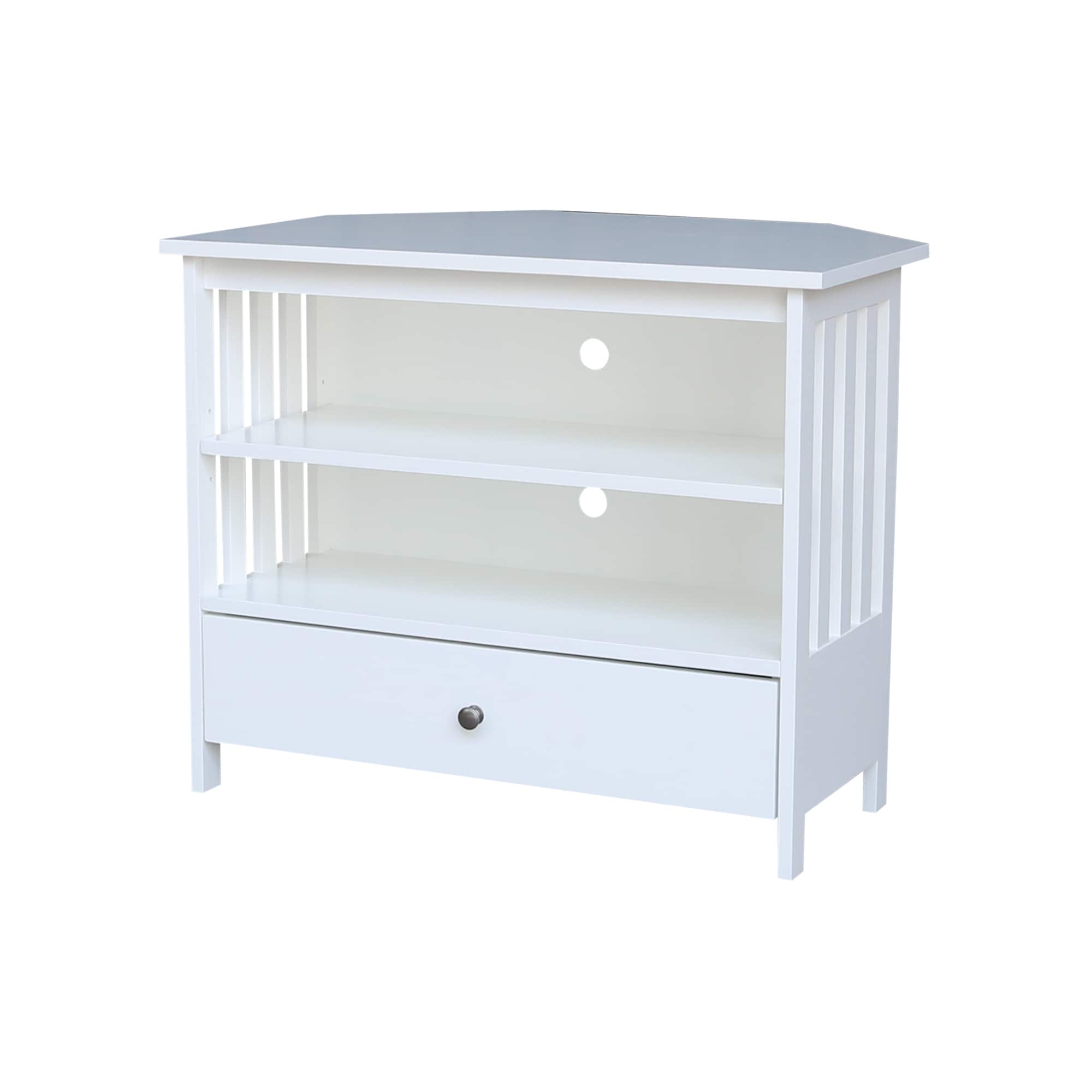 International Concepts TV08-27 Traditional White TV stand ( Accommodates TVs up to 40-in )