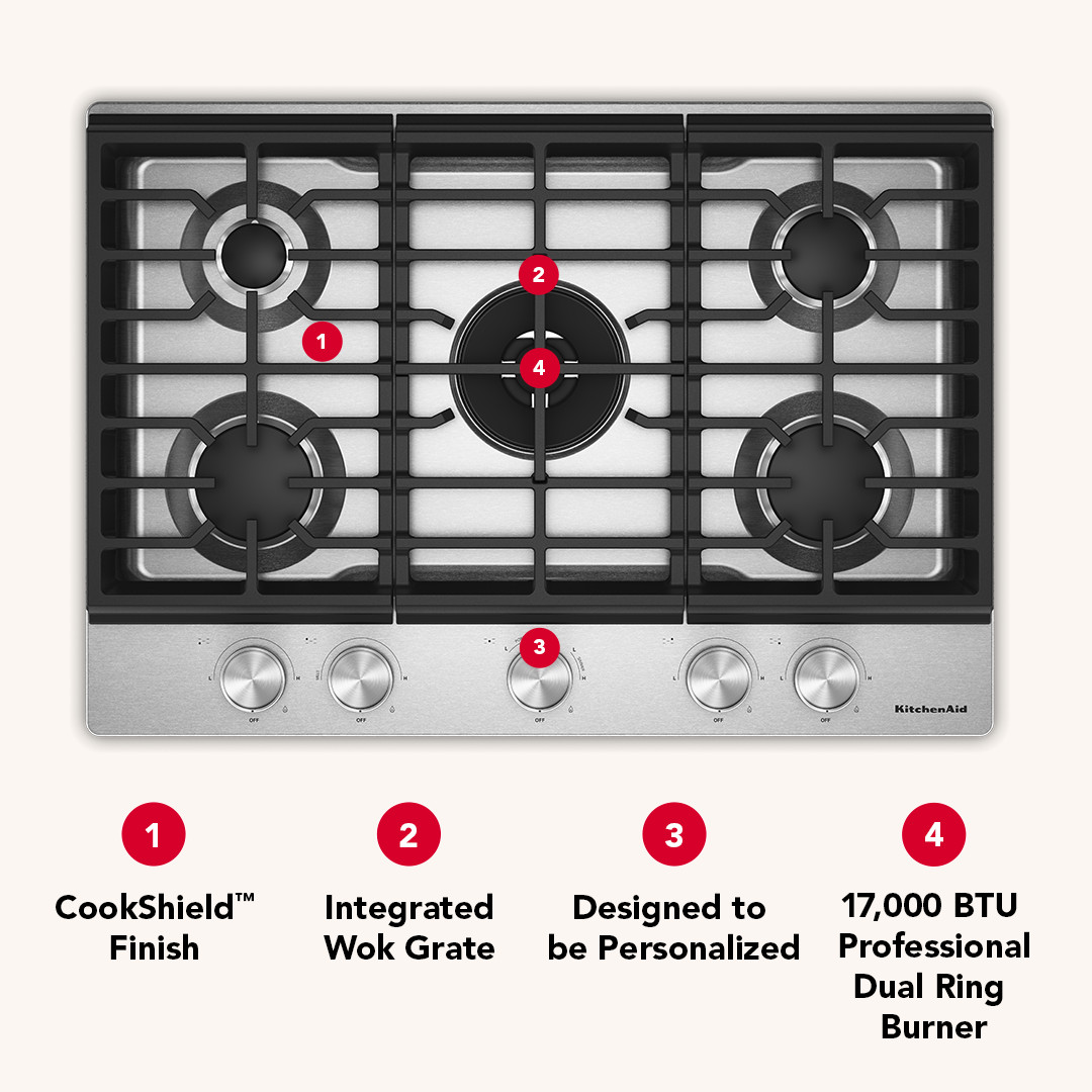 KitchenAid KCGK730SSS Gas-Cktp - View #8