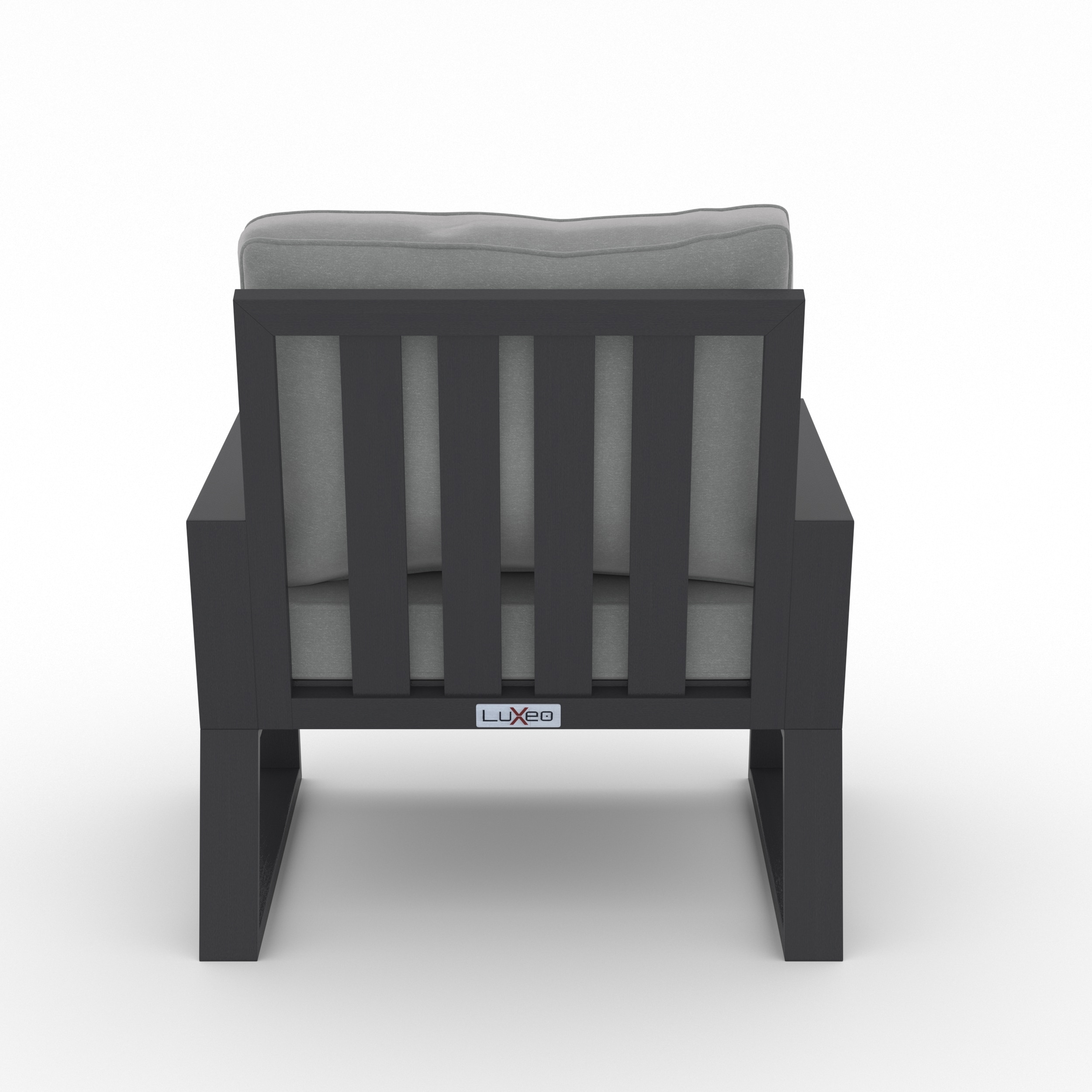 Malibu Gray HDPE 2-Person Outdoor Seating Set with Cushions