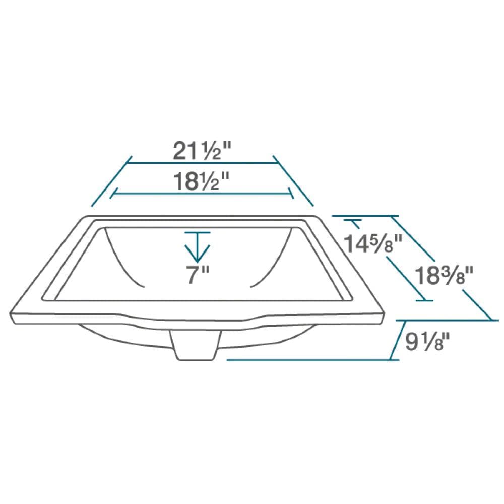 MR Direct U2450-B Bath-Sink - View #3