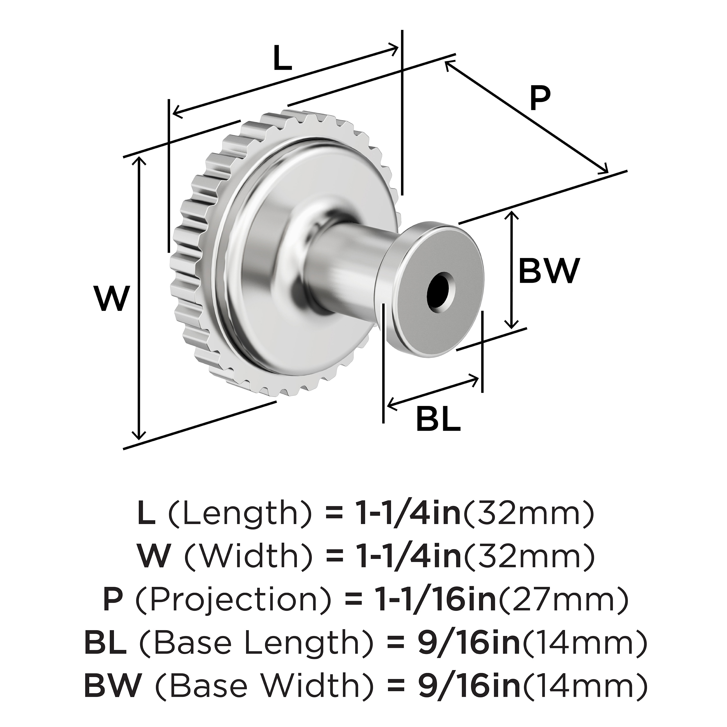 Amerock BP3780026 Cabinet-Knobs - View #4