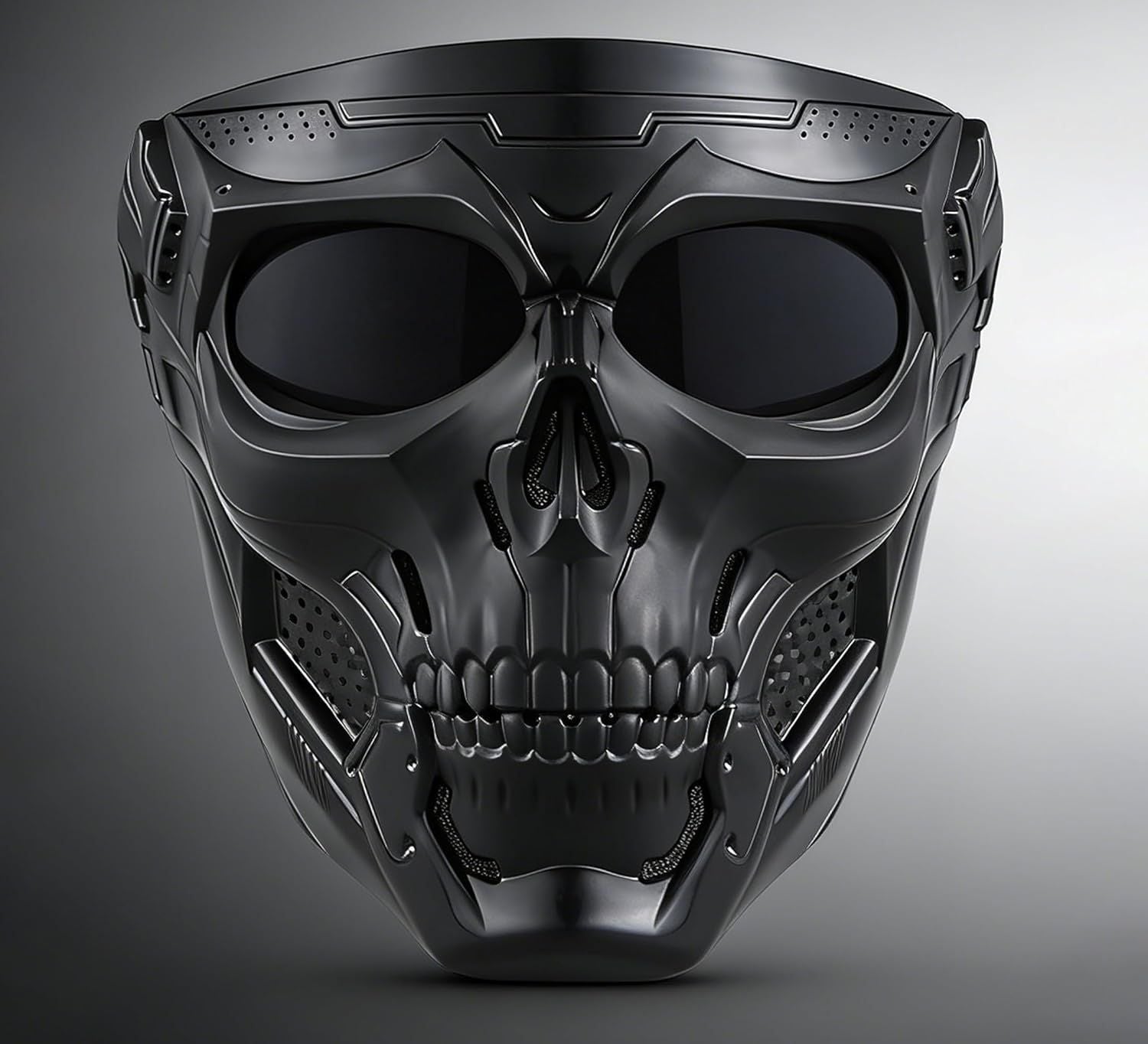 ROSMENA Tactical Skeleton Paintball Mask with Skull Design for Airsoft and Cosplay