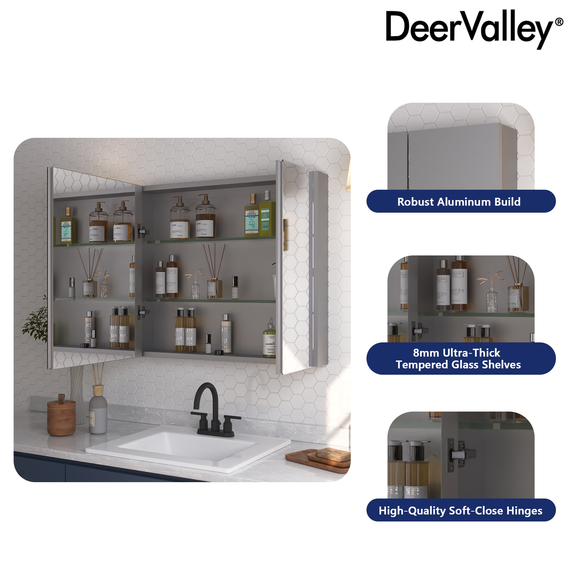 DeerValley DV-1MC0148 Bathroom-Medicine-Cabinets - View #3
